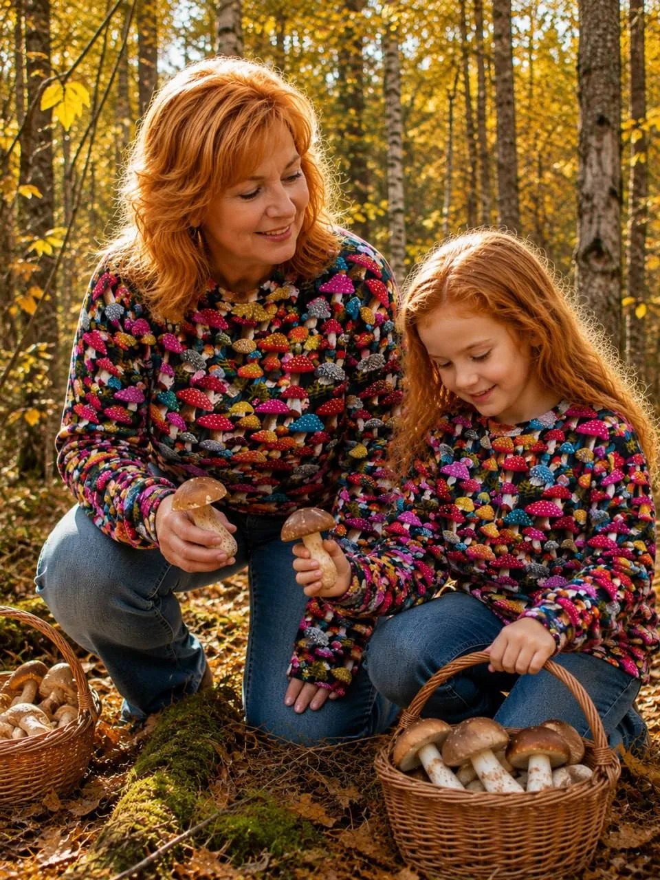 🍁🍄‍🟫ОСЕНЬ — лучшее время для грибного принта
