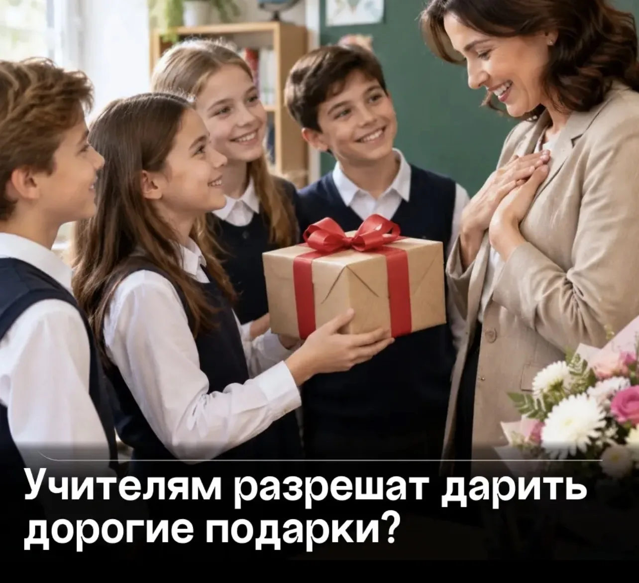 Повысить до 10 тыс. рублей лимит на подарки ко Дню учителя предложили в России.
