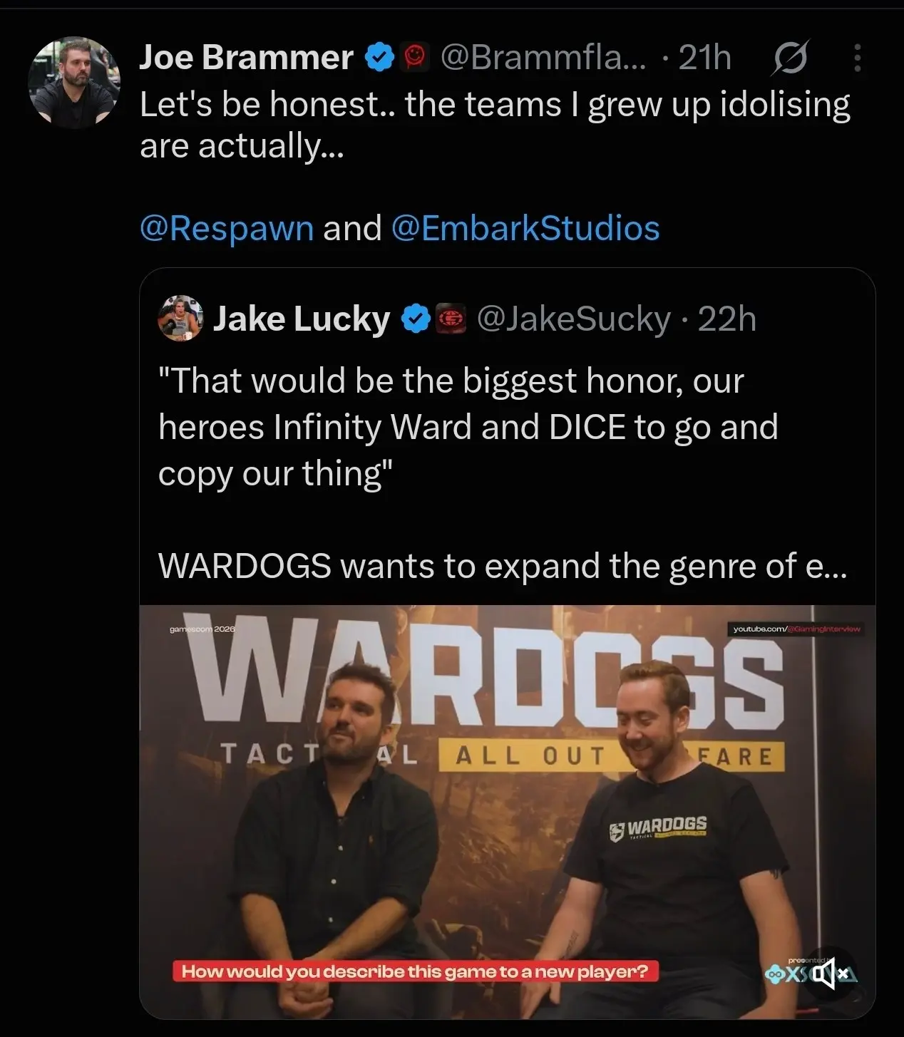 🔥 CEO Wardogs любит Respawn и Embark