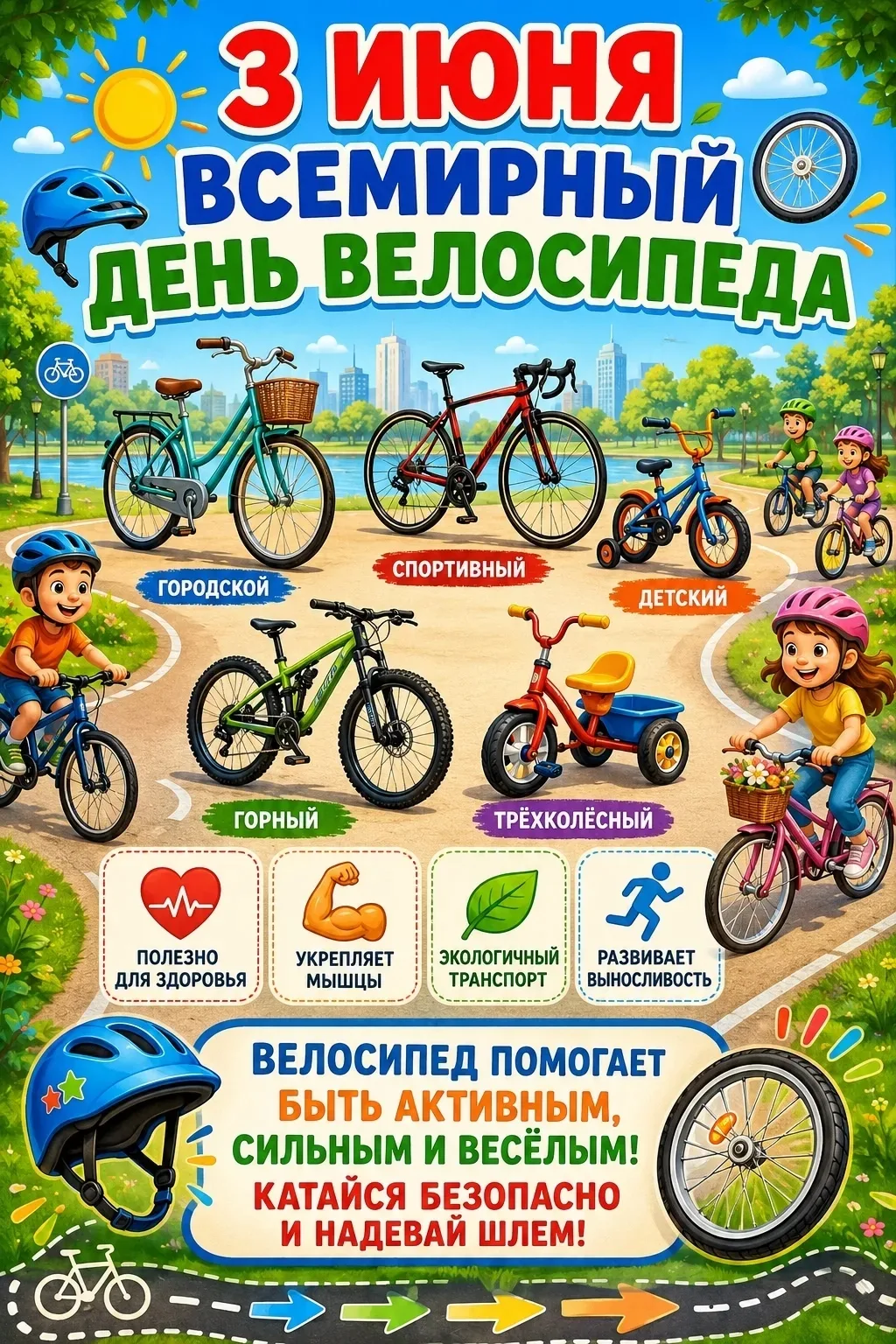Велосипед для детей — это не только отличный способ активно провести время на свежем воздухе, но и в