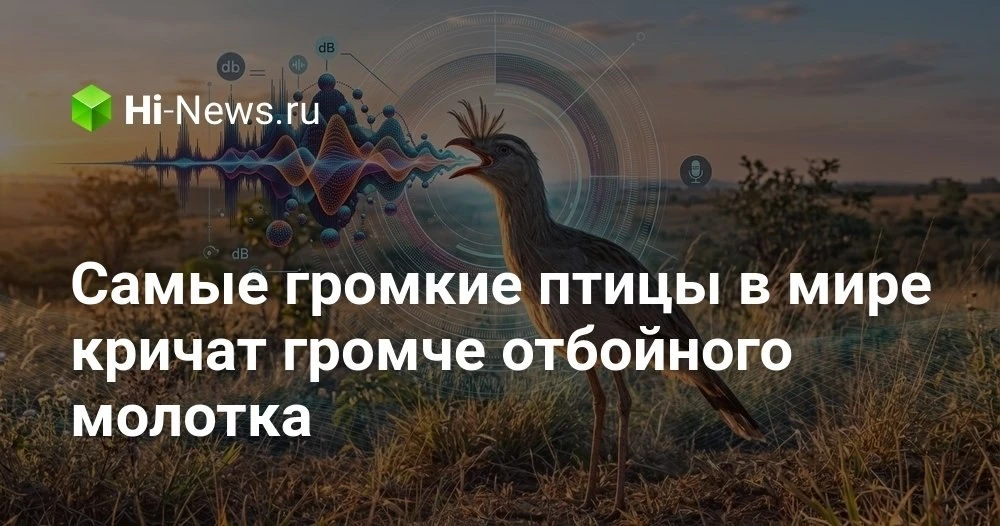 Самые громкие птицы в мире: как учёные измерили крик, который перекрывает бензопилу