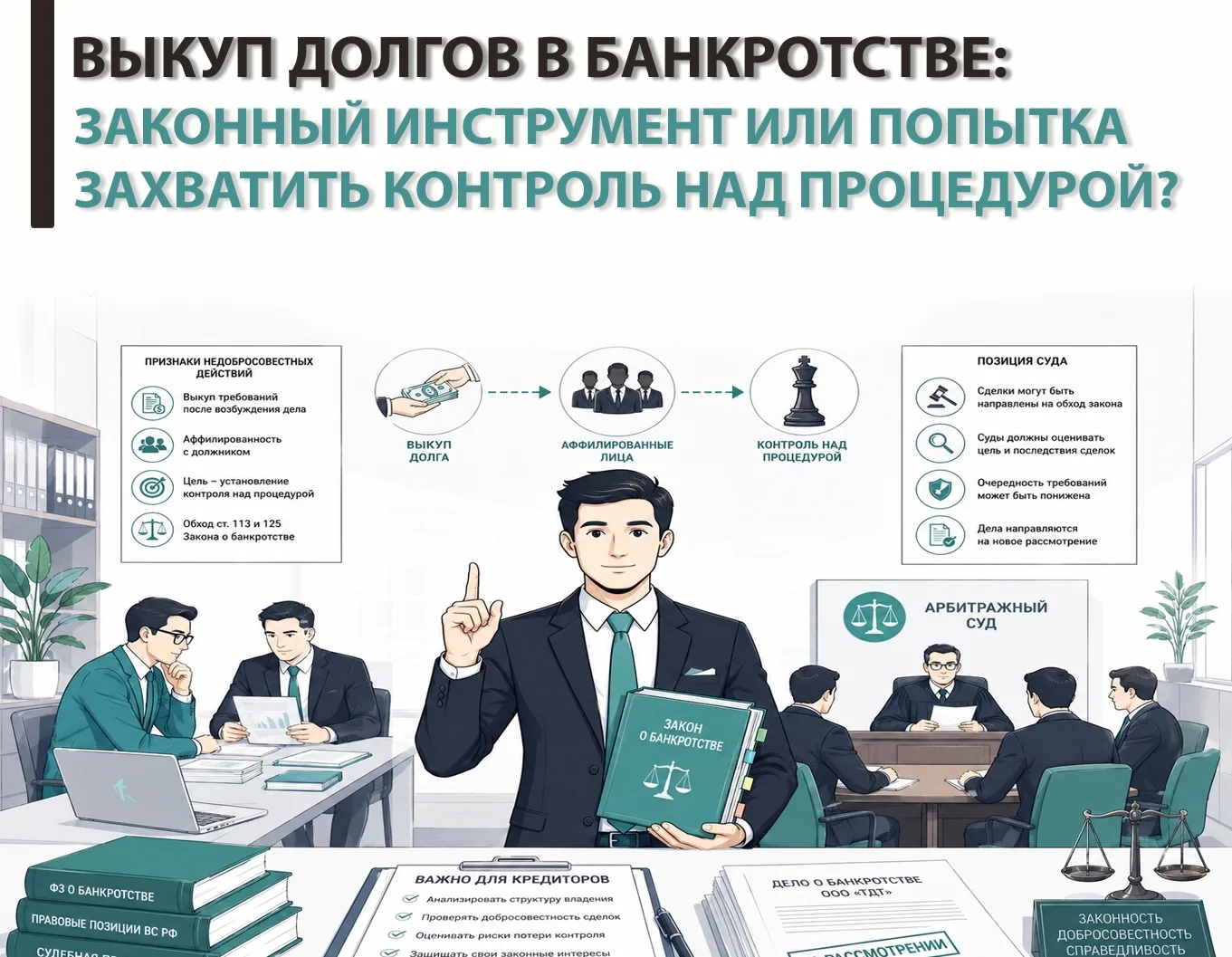 ⚖ Выкуп долгов в банкротстве: законный инструмент или попытка захватить контроль над пр...