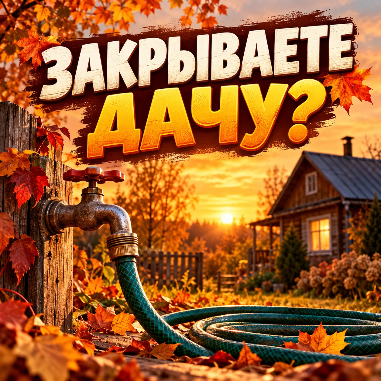 🍂 ДАЧУ ЗАКРЫВАЕТЕ ДО ВЕСНЫ? НЕ ЗАБУДЬТЕ ПРО ВОДУ
