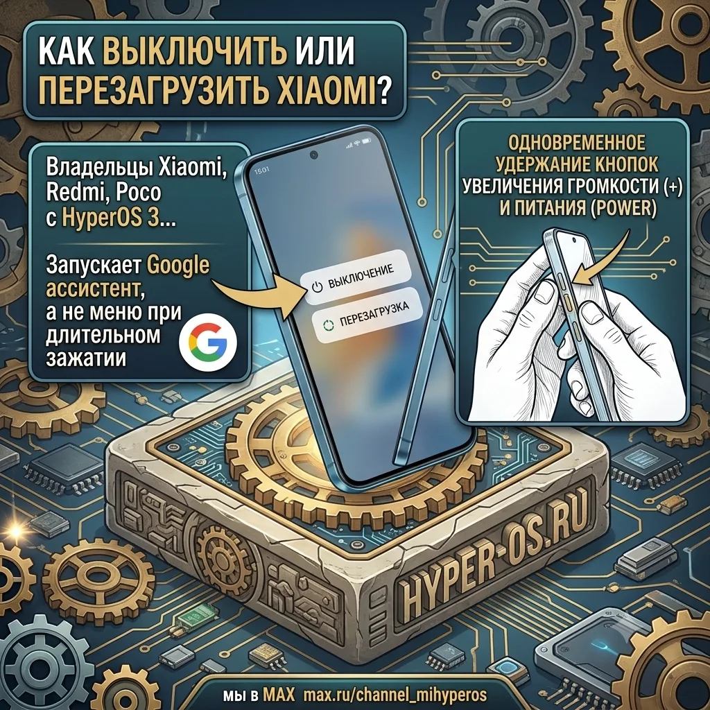 ⚠️ Почему смартфон Xiaomi не выключается по кнопке питания?