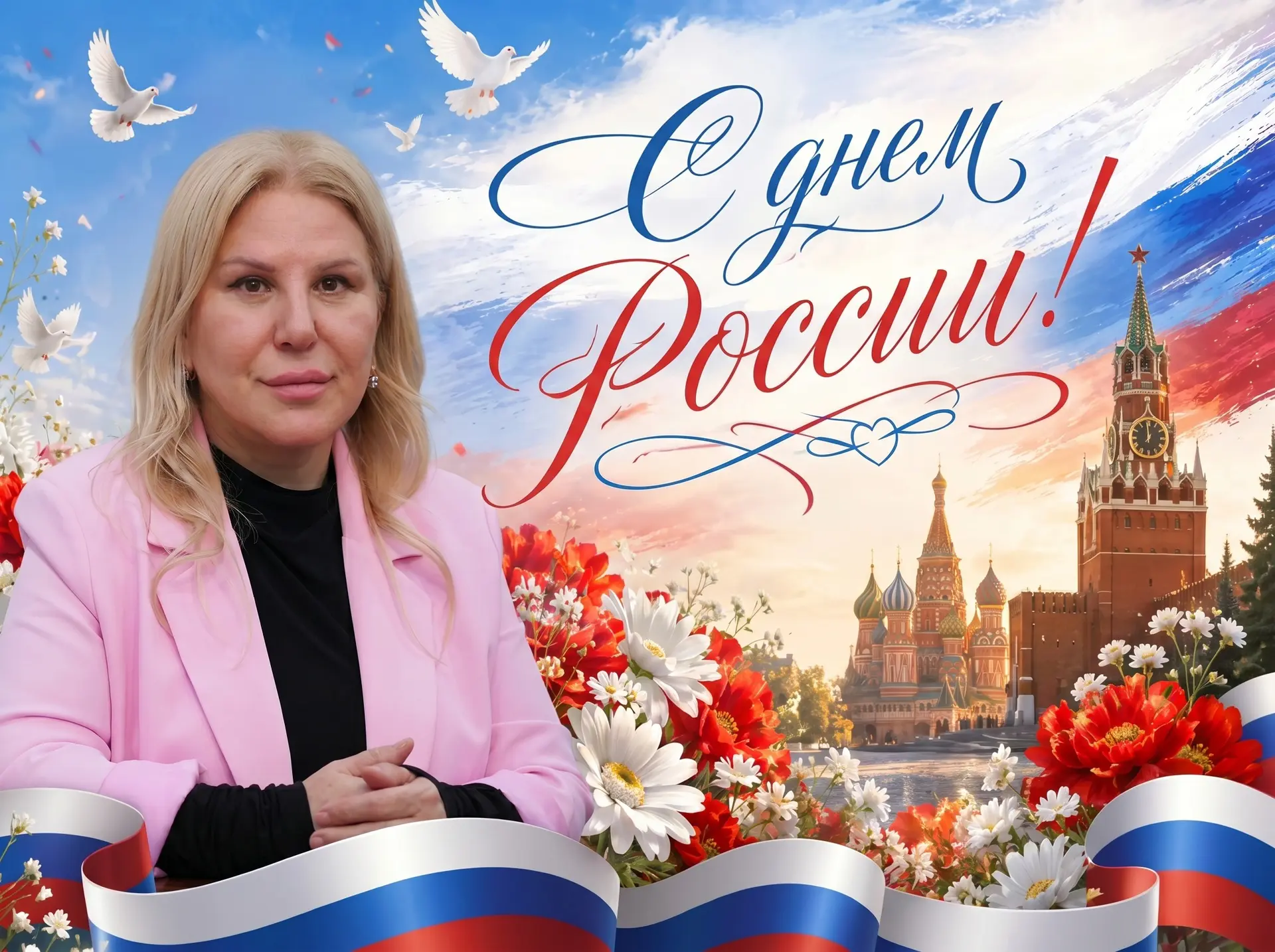 Поздравляю с Днем России! Мира, добра и согласия нашему многонациональному народу. Пусть наша страна
