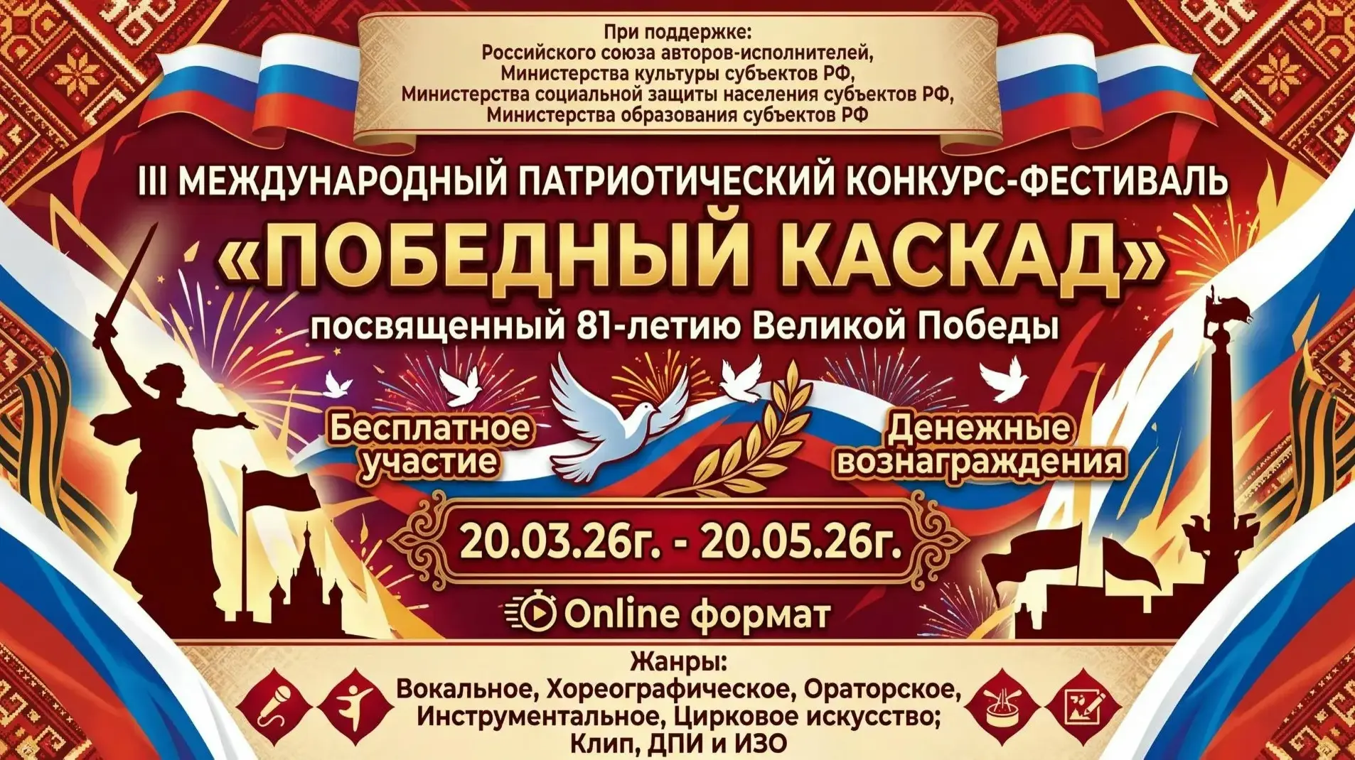 «Победный каскад»: Фестиваль, объединяющий поколения и таланты