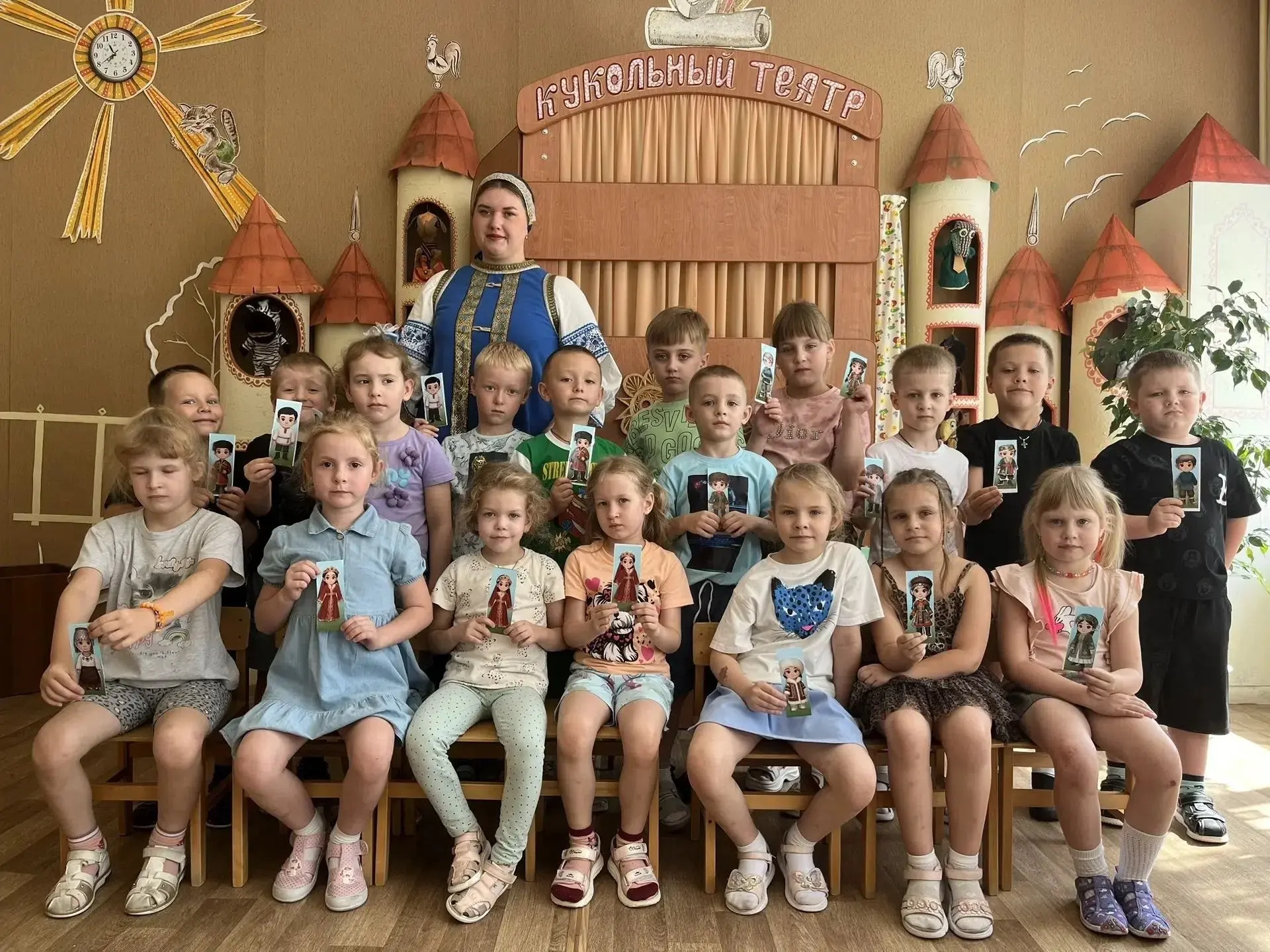 👩‍🎨 Продолжаем реализацию проекта «Русь мастеровая». Сегодня ребята из Детского сада  № 80 под рук