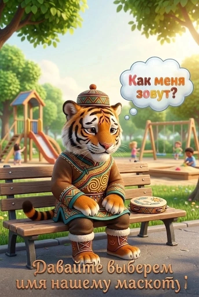 Уважаемые наши подписчики!
Как вы заметили, недавно у нашего детского сада появился маскот. 
Наш тиг
