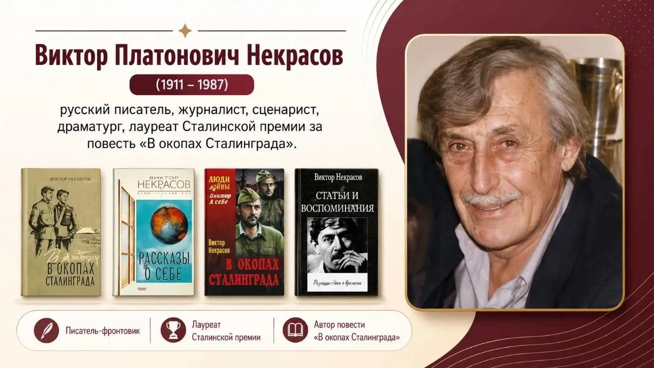 17 июня исполняется 115 лет со дня рождения Виктора Платоновича Некрасова — русского писателя, журна