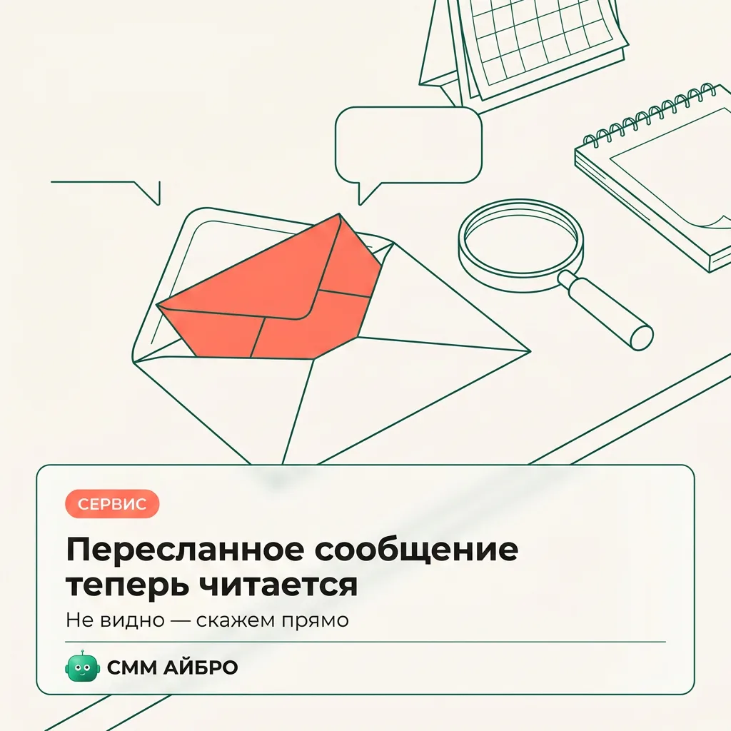 🌿 Что нового: пересланное сообщение теперь читается