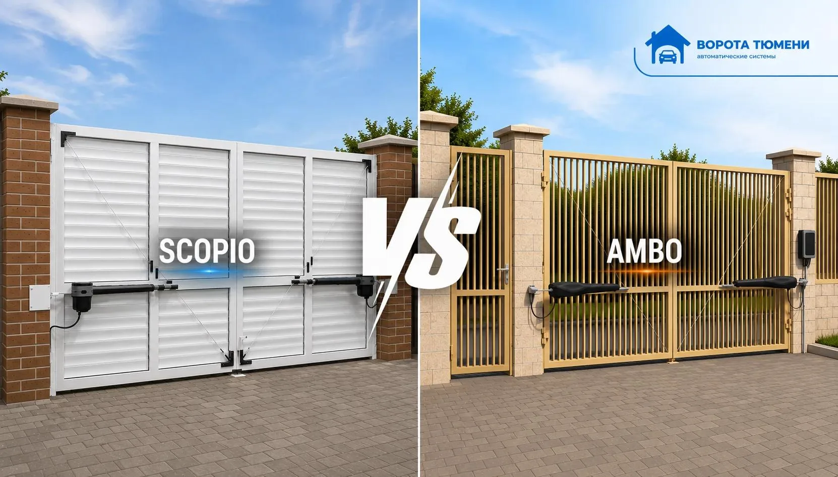 Битва титанов: ALUTECH Scopio vs Ambo — что выбрать для распашных ворот?
