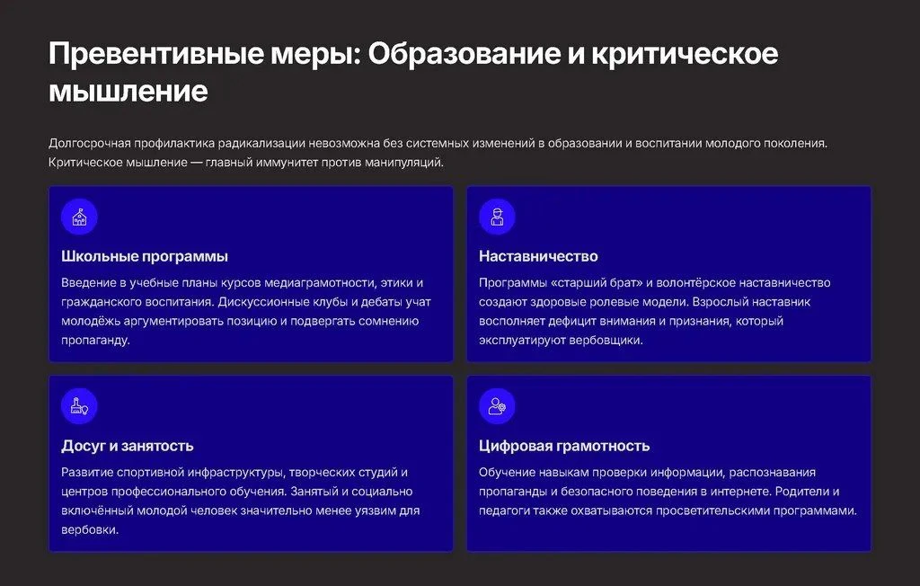 Профилактика распространения террористических идей в молодежной среде: что нужно знать каждому  📌 Со