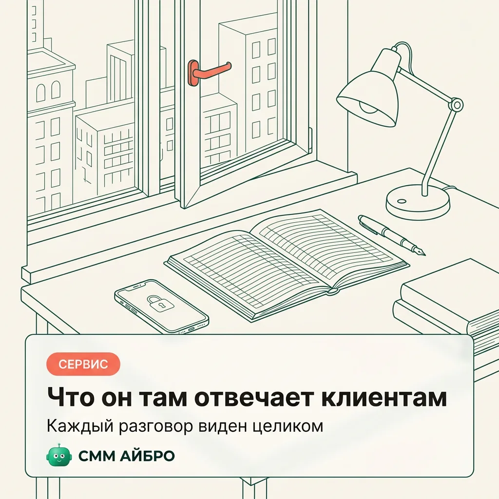🌿 «А что он там отвечает моим клиентам?»