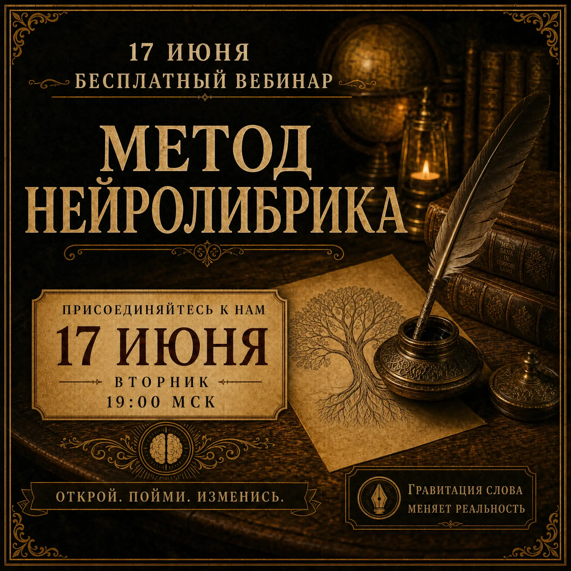 ⚡️17 ИЮНЯ Бесплатный вебинар по НейроЛибрике!
 
Приглашаем на занятие по творческой трансформации че