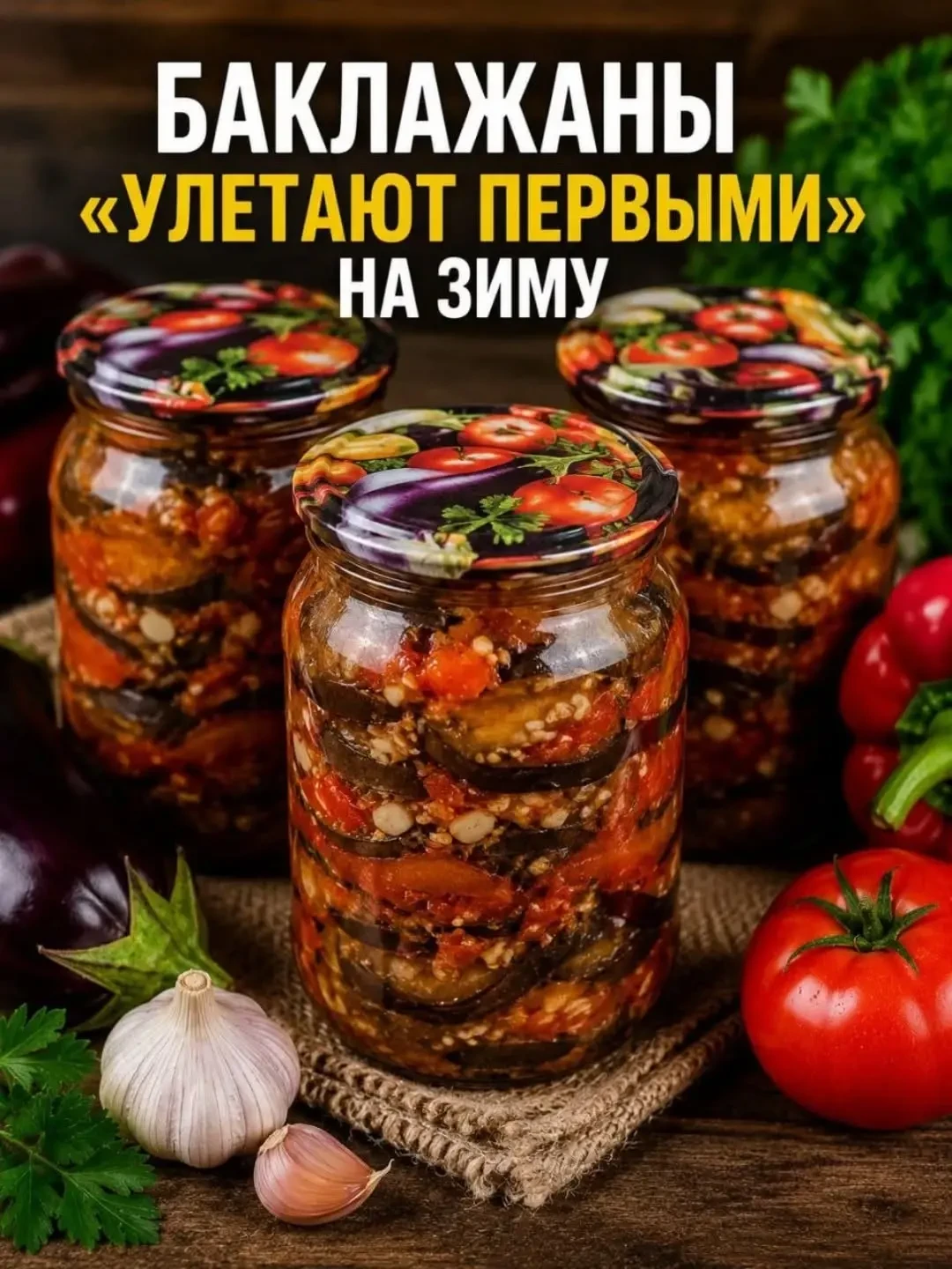 🍆 БАКЛАЖАНЫ «УЛЕТАЮТ ПЕРВЫМИ» НА ЗИМУ! (эти банки прячут даже от гостей 😭)