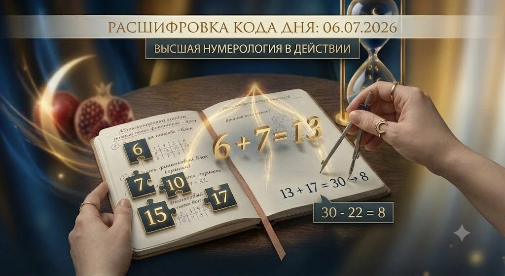 💫 Энергия Дня: Нумерологический расчет на 6.07.2026