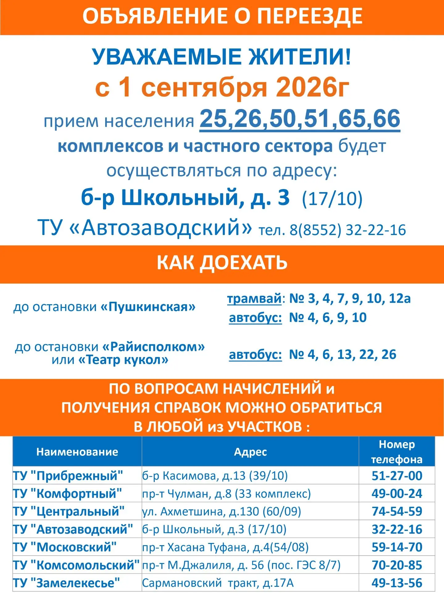 Уважаемые жители!