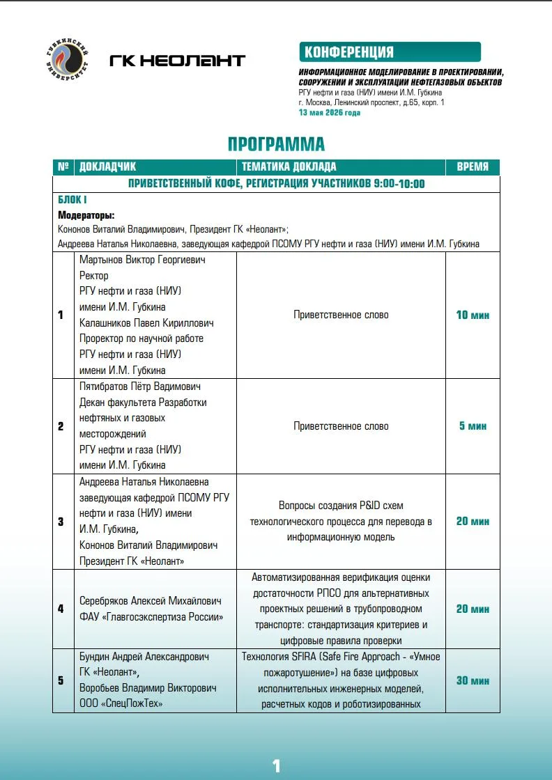📎 Программа конференции