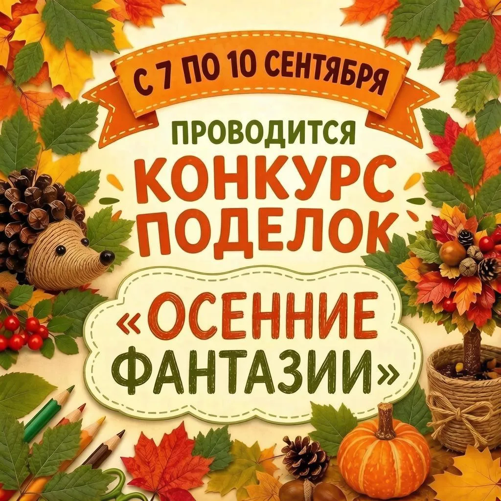 🍂 🍁 Конкурс поделок «Осенние фантазии» 🍁 🍂