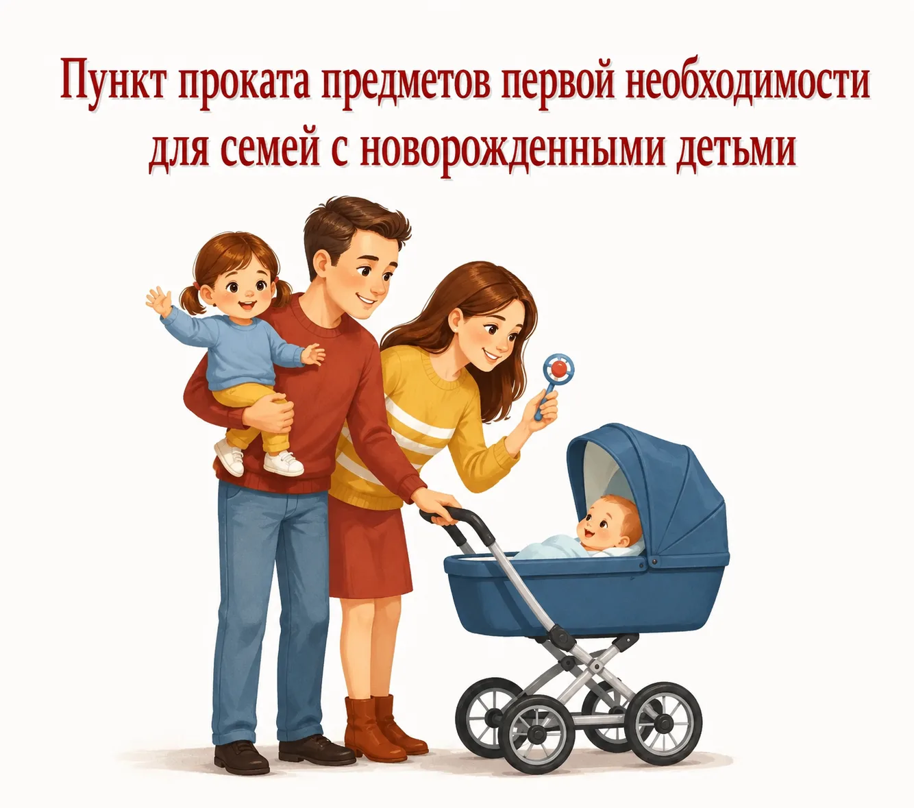 #НацПроектСемья
📌Пункт проката предметов первой необходимости для новорождённых

На базе Комплексно