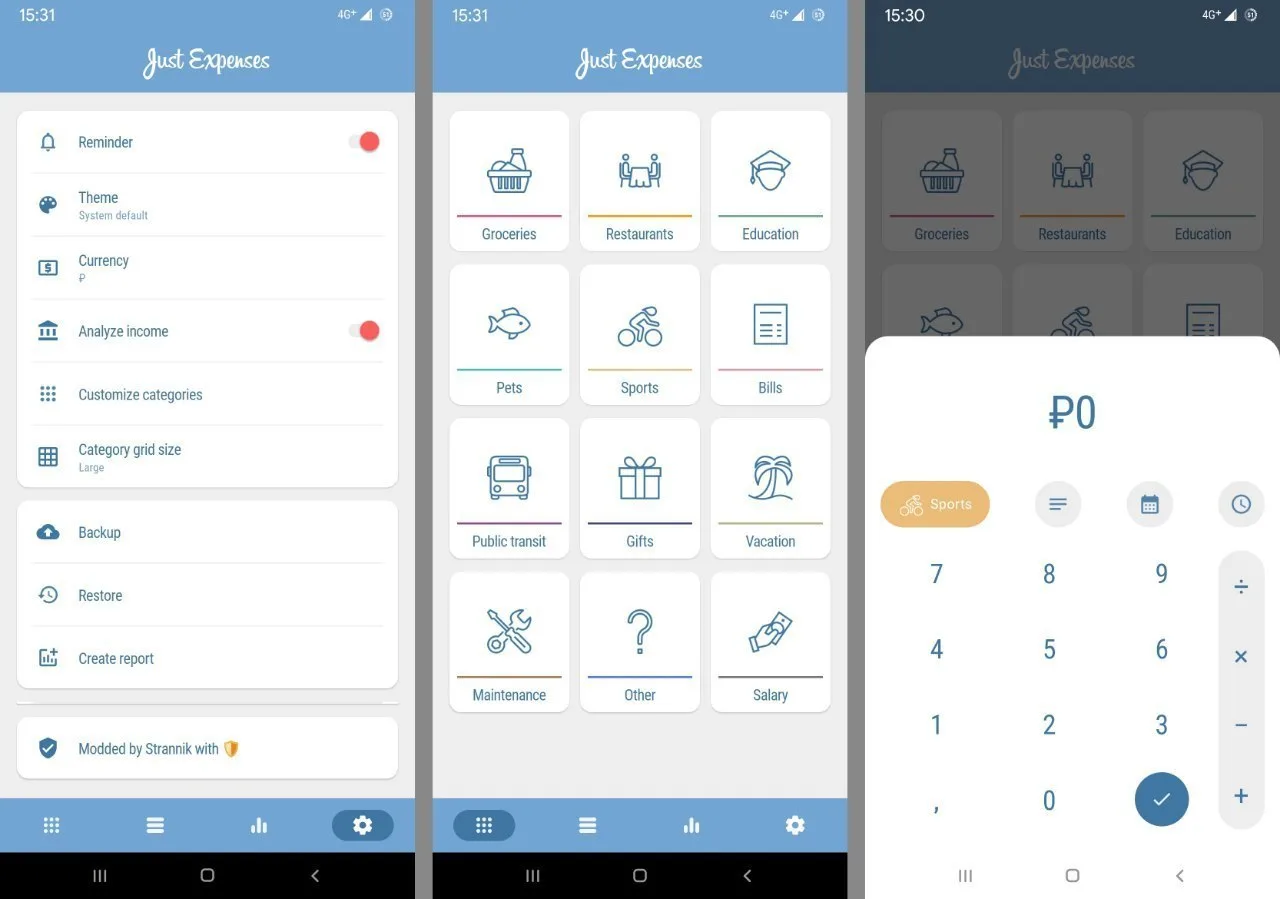 ♻️ mod Just Expenses 3.0.1