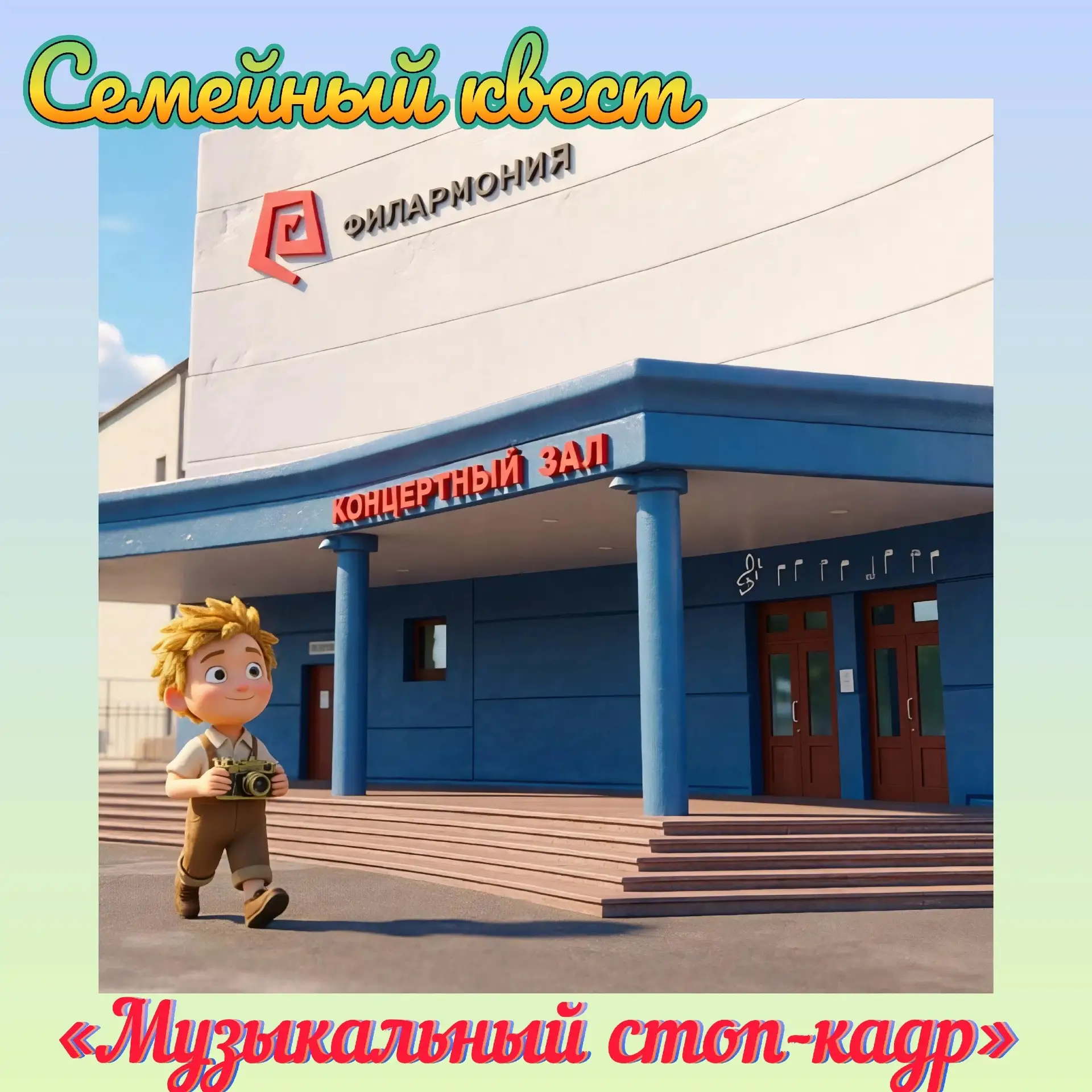 ❗️Уважаемые родители! Стартует наш большой семейный квест «Музыкальный стоп-кадр»! 🎶

📸🎼Мы предла