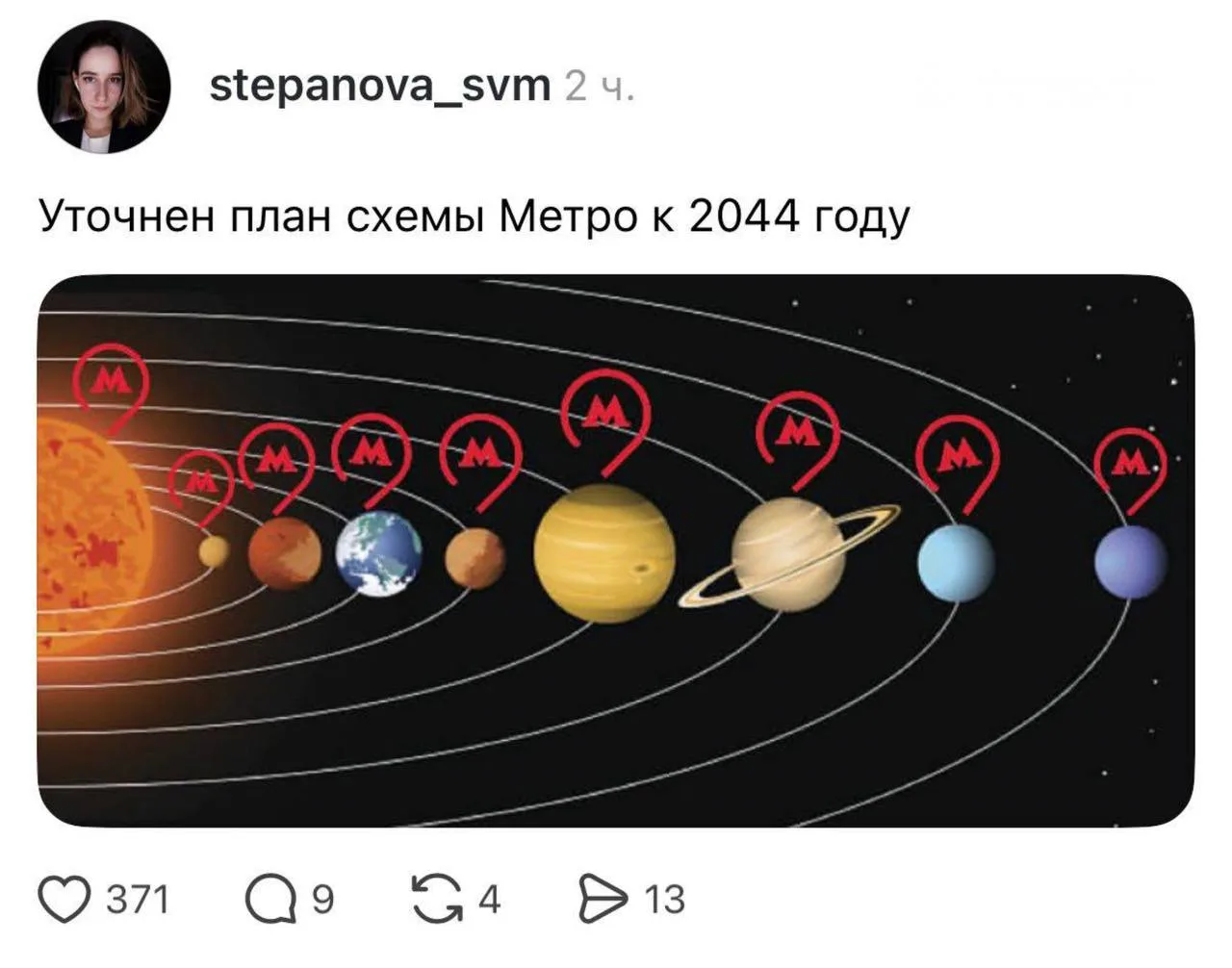 😱 Так будет выглядеть схема московского метро к 2044 году.