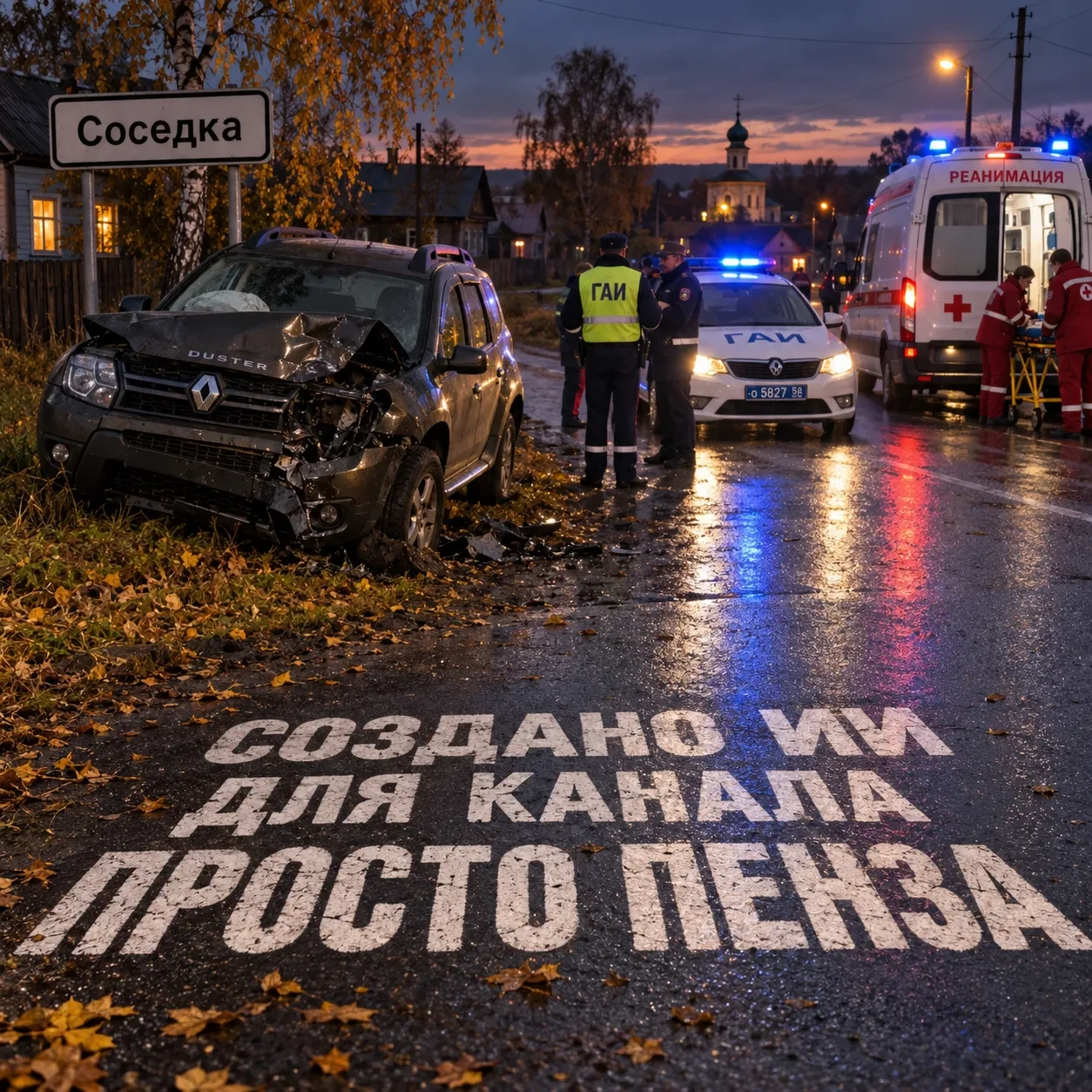 В Башмаковском районе под колёсами кроссовера погибла женщина-пешеход.