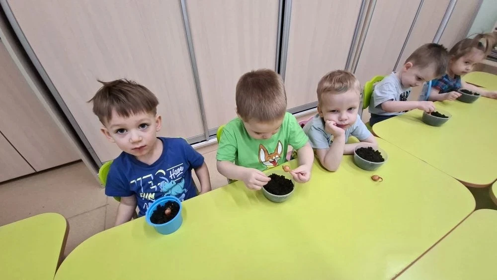 В ясельной группе поселился маленький огород!