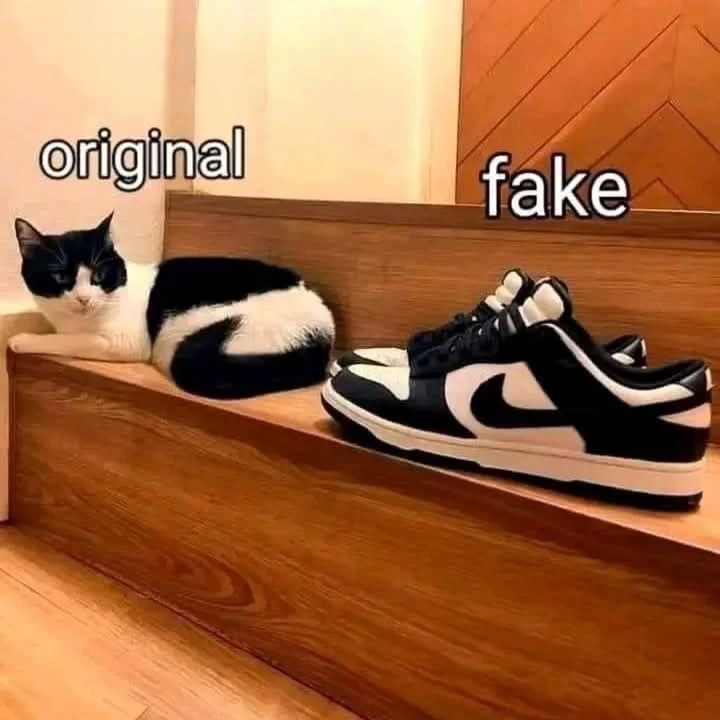 Как отличить потделку, она не кусается 🤣
🐱 Котофей  🐶 СмеШАРИК