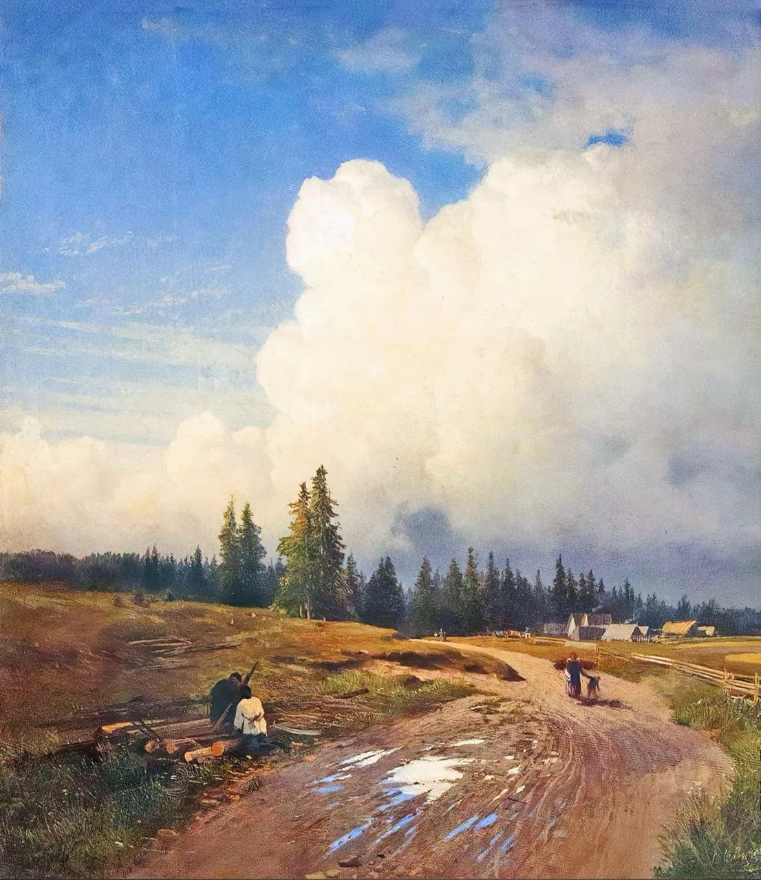 «После грозы», 1868.
Холст, масло 53,5 х 45 см

— Васильев Федор Александрович
 (1850-1873)

📍Госуд