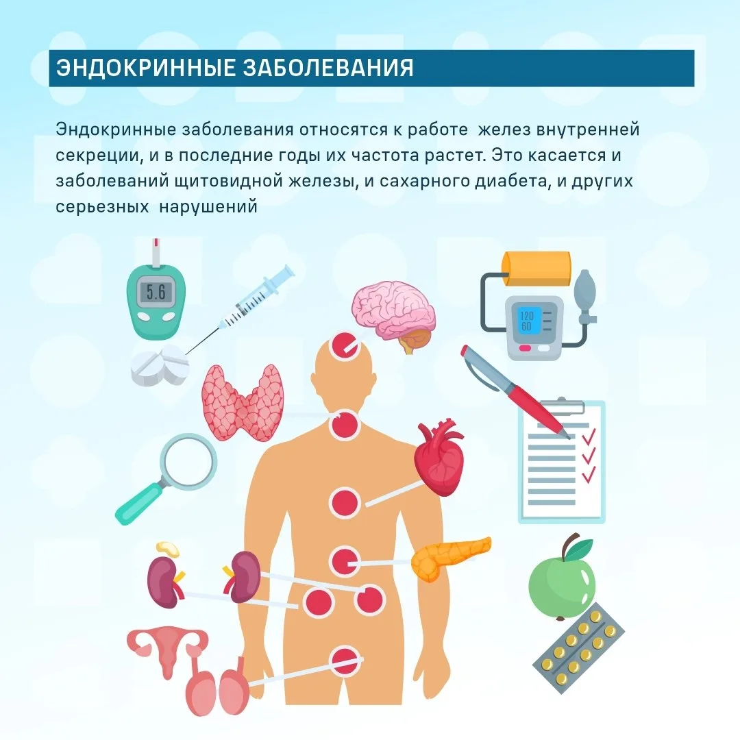 👩‍⚕С 18 по 24 мая 2026 г. проходит "Неделя профилактики заболеваний эндокринной системы" (В честь Вс