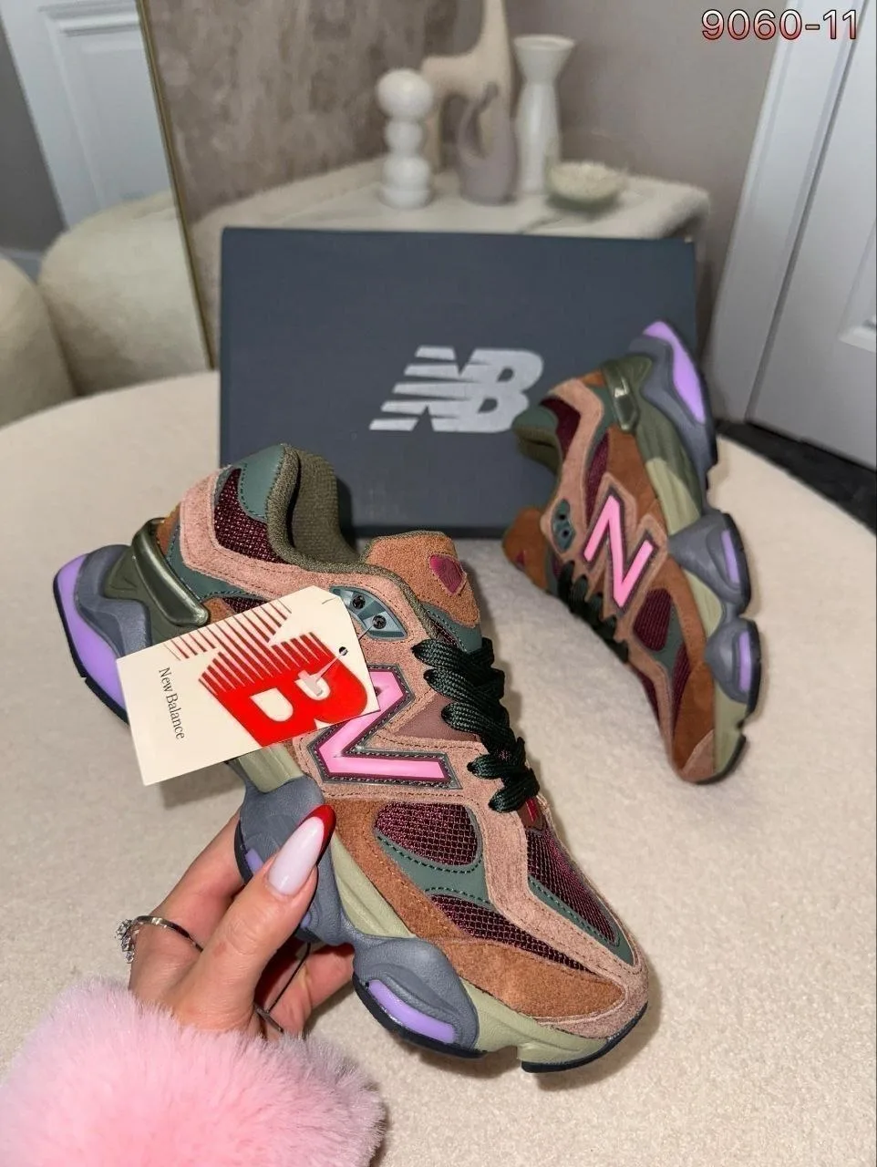 New Balance кроссовки из натуральной кожи и замши