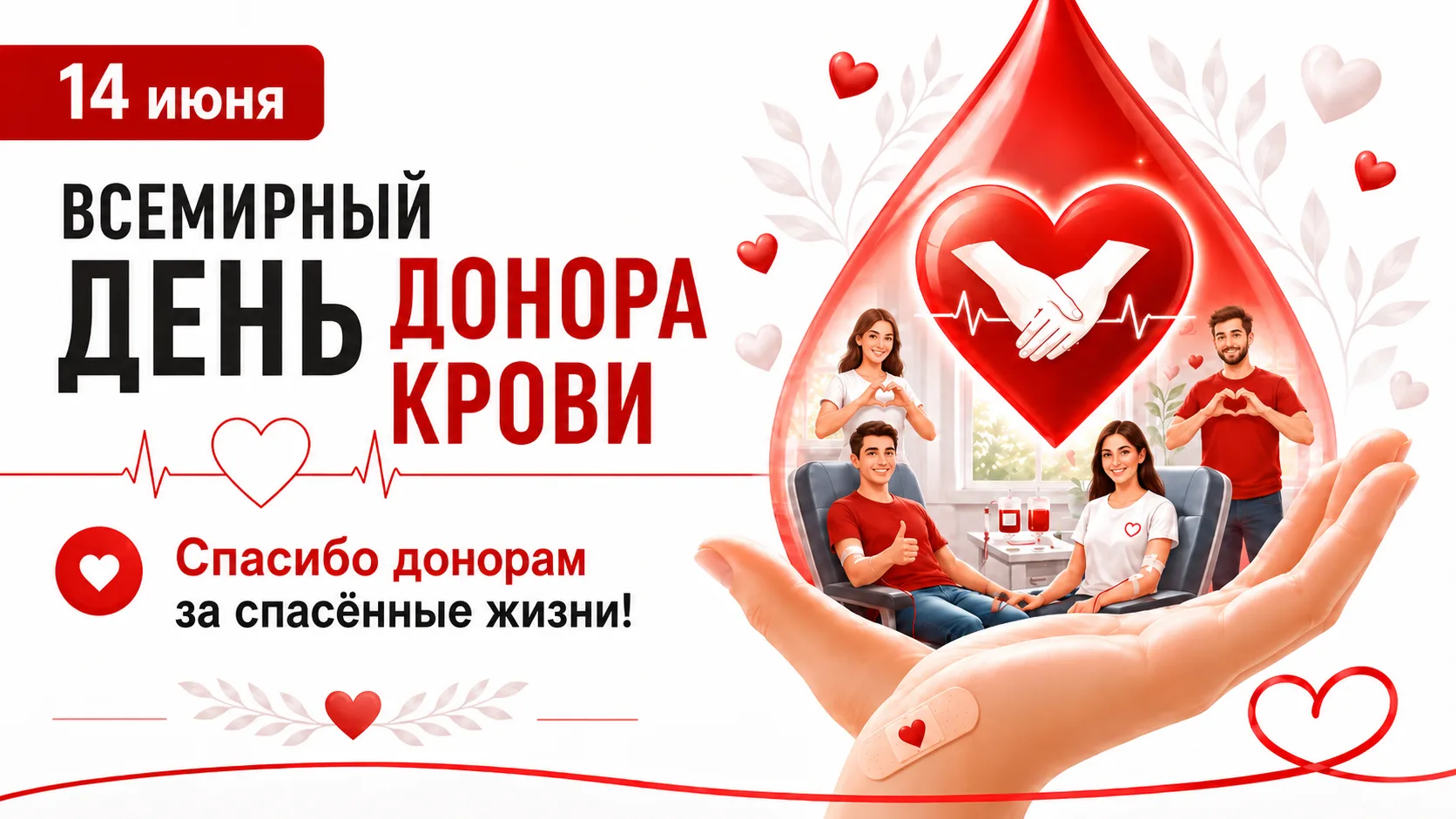 Чья кровь однажды может стать для кого-то спасением?

🩸Доноры — это люди, чьё неравнодушие и готовн