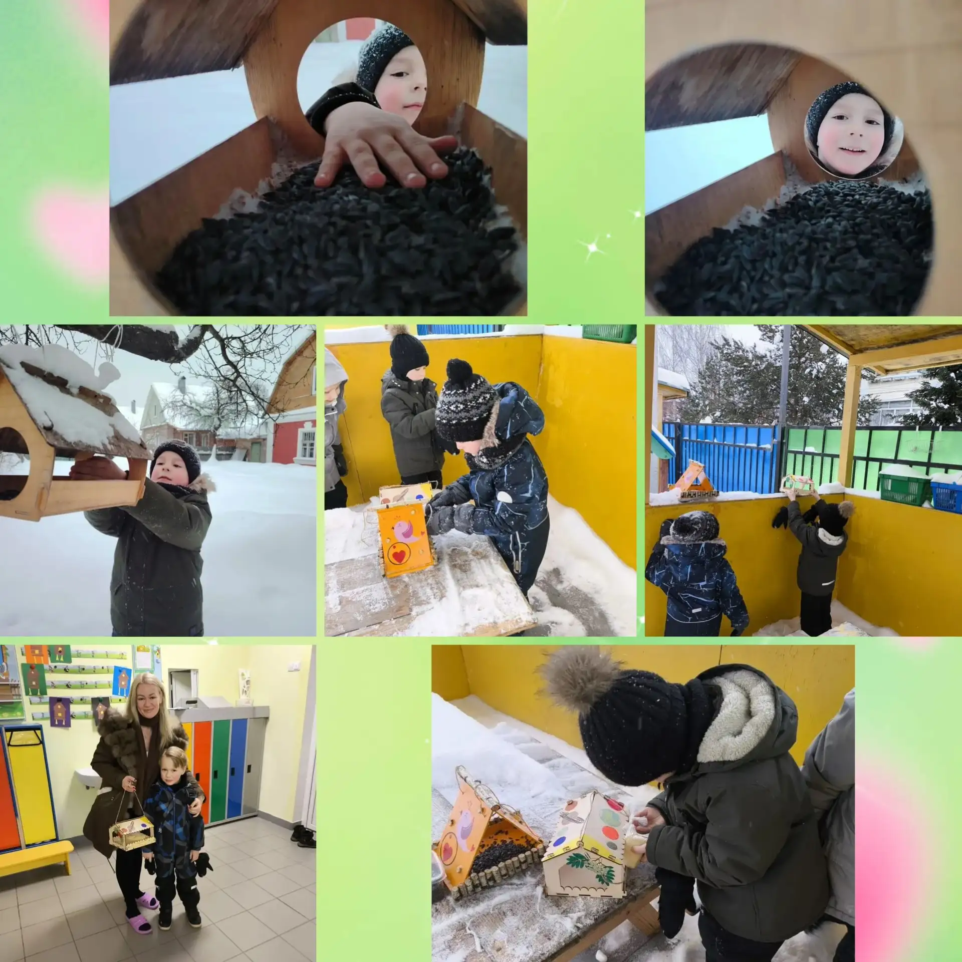 Доброта начинается с малого❤️, и с целью воспитания чуткого отношения к птицам, желания помочь им зи