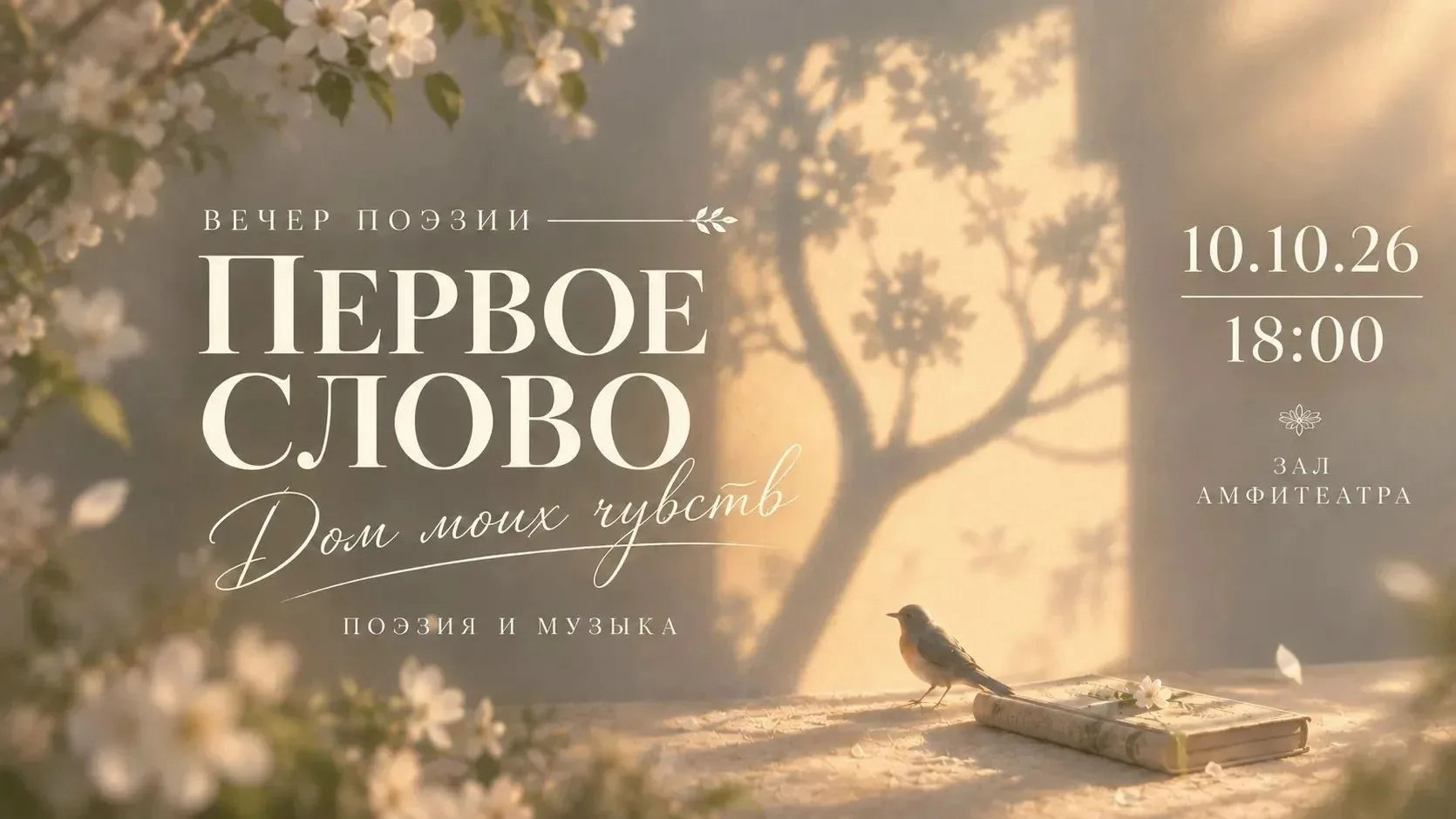 Вечер поэзии «Первое слово. Дом моих чувств»