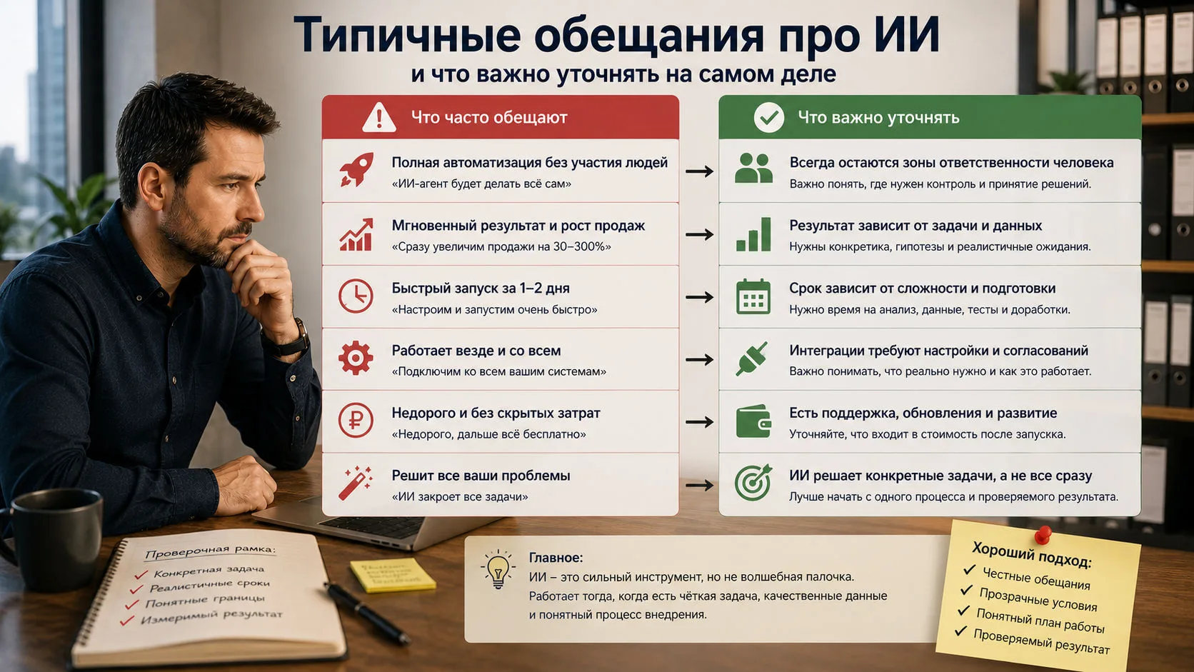Типичные обещания: что стоит услышать между строк.