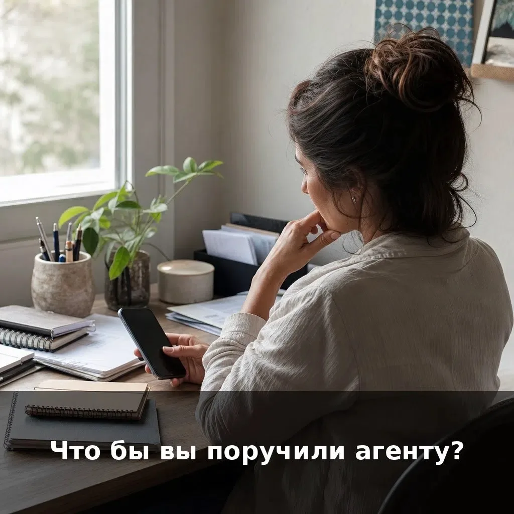 Что бы вы поручили агенту прямо сегодня, если бы он был?