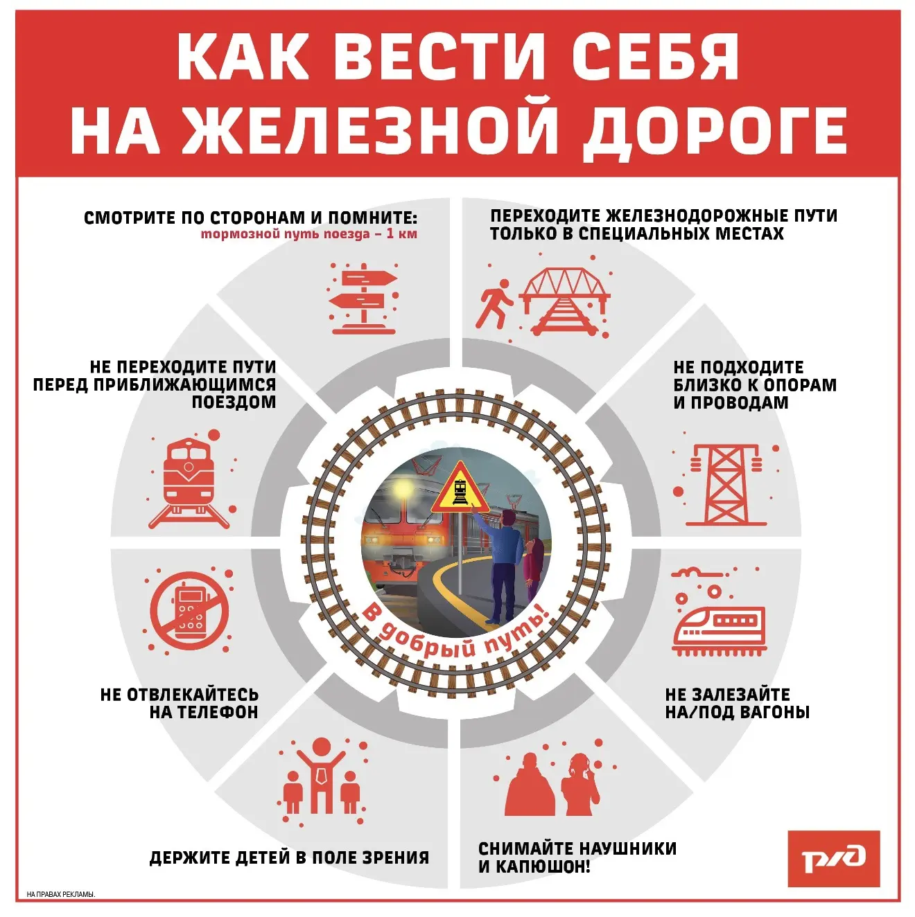 Правила поведения на железной дороге🛤️🚃
