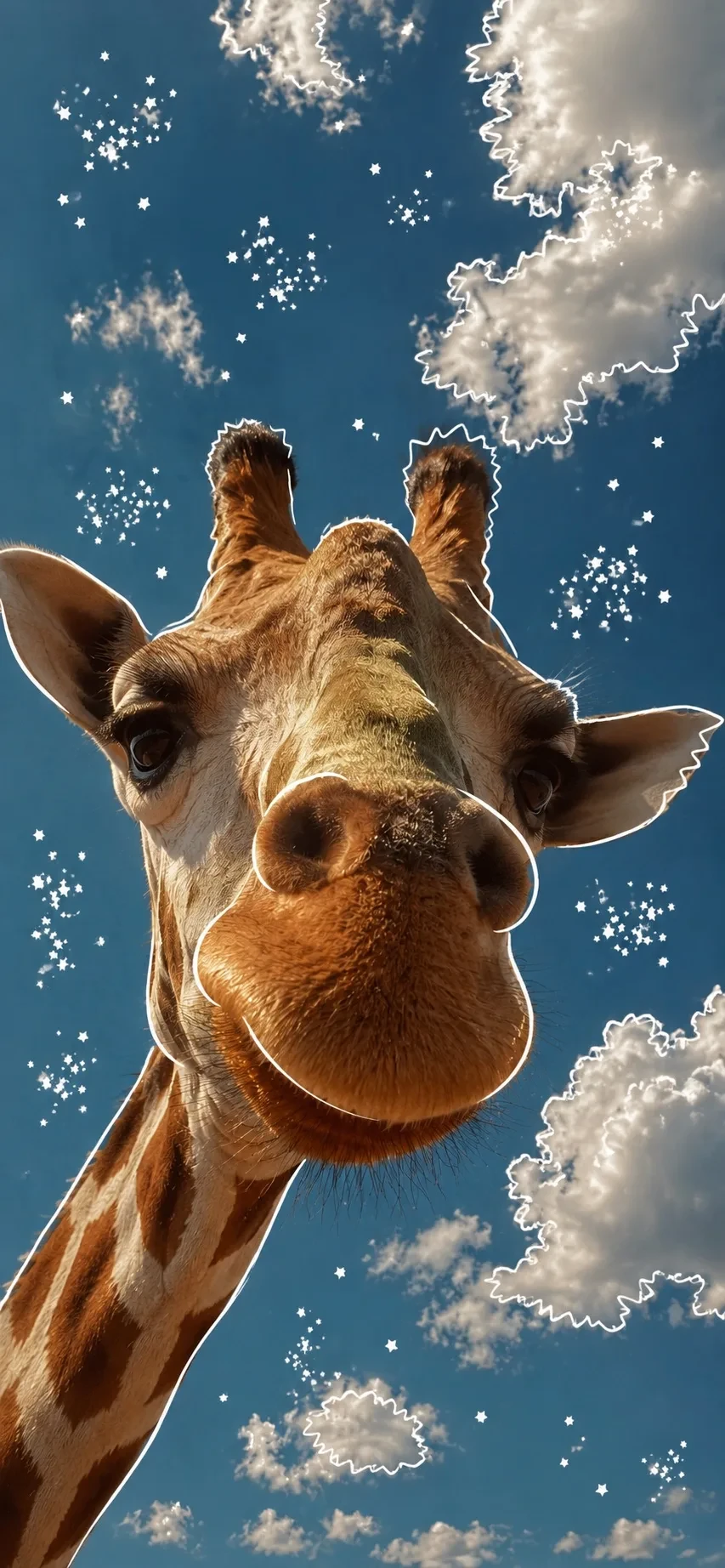 Летние обои с жирафами 🦒