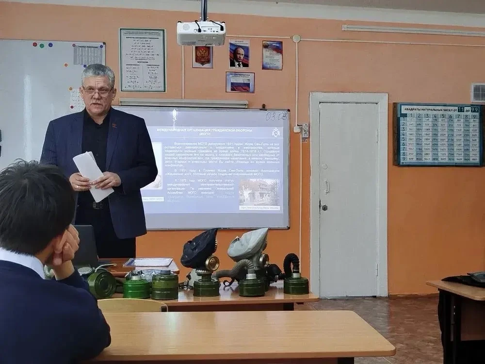 Сегодня в стенах нашей школы состоялось важное событие — к нам прибыл уважаемый  гость ...
