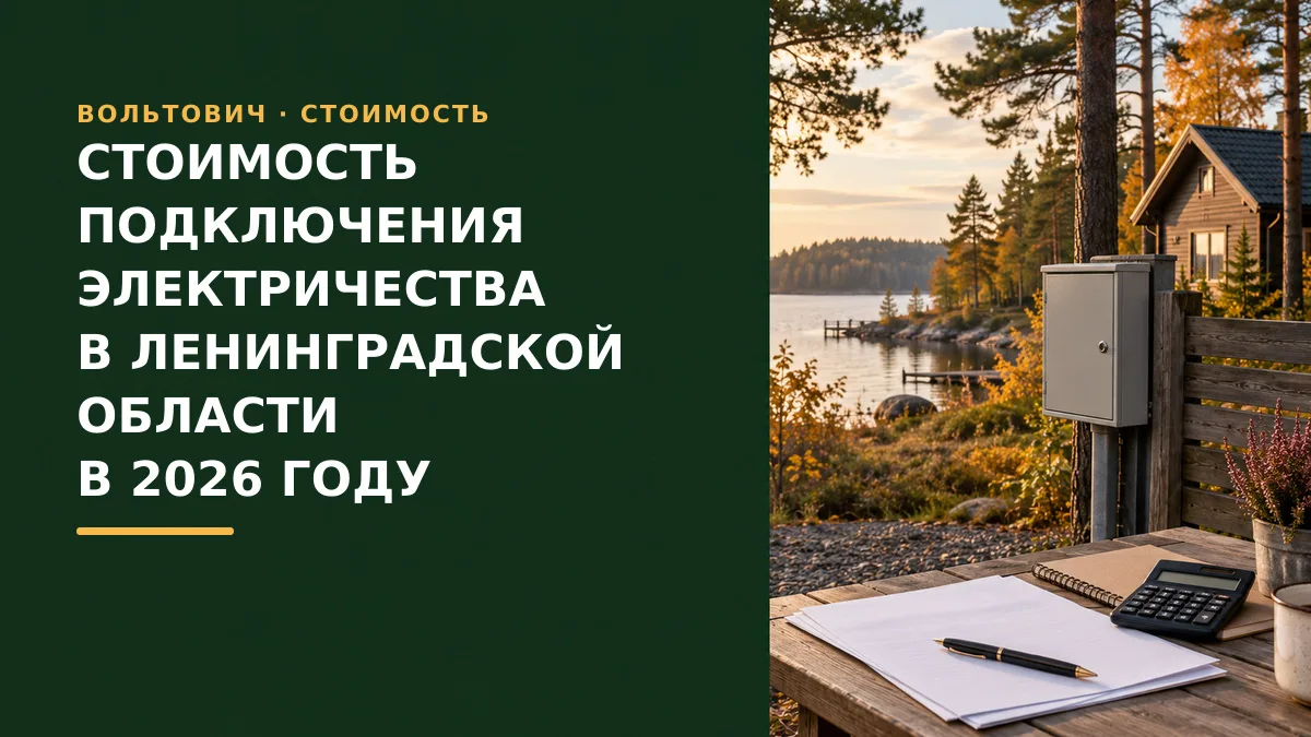 ⚡ Как проверить стоимость подключения электричества в Ленинградской области