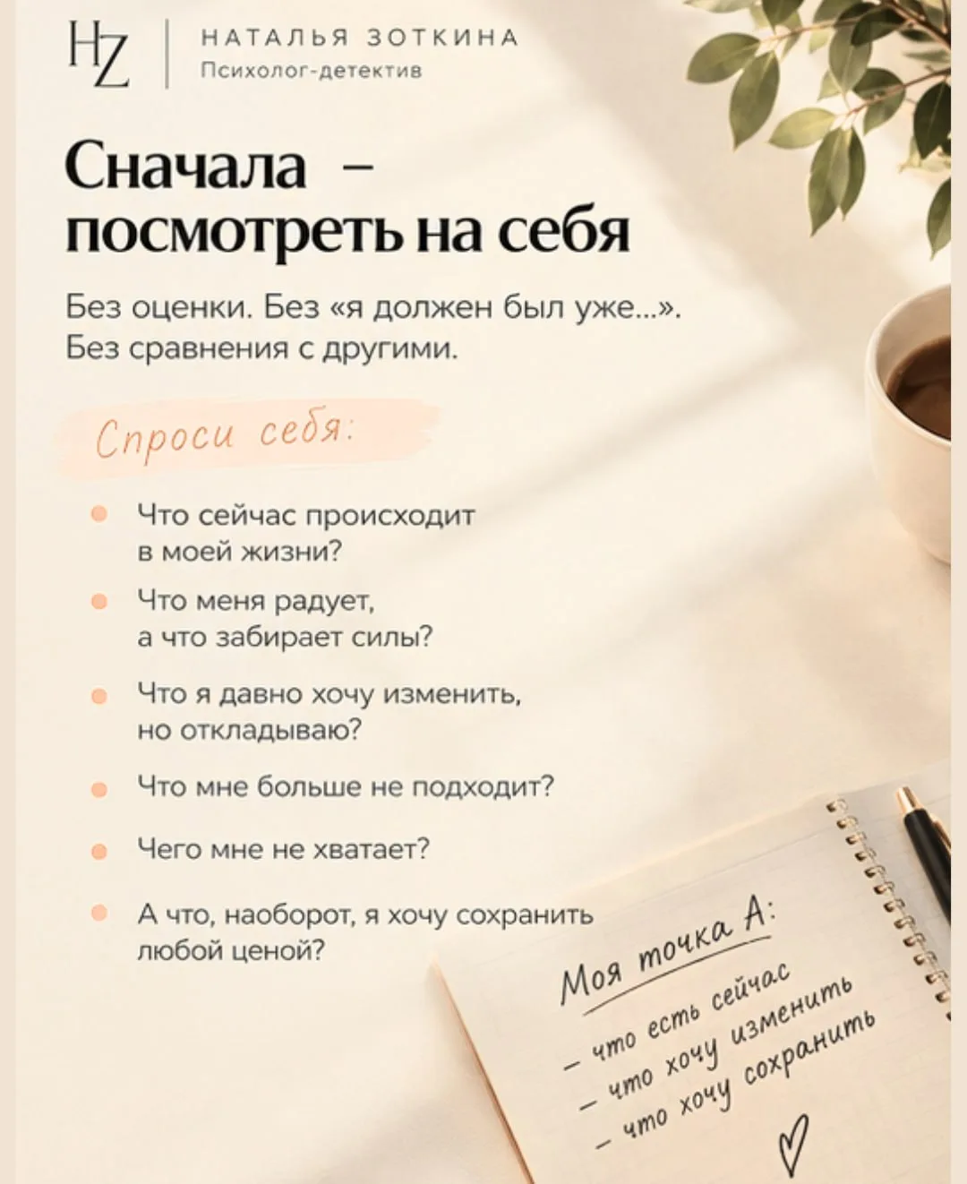 Точка А: где я сейчас и куда хочу?