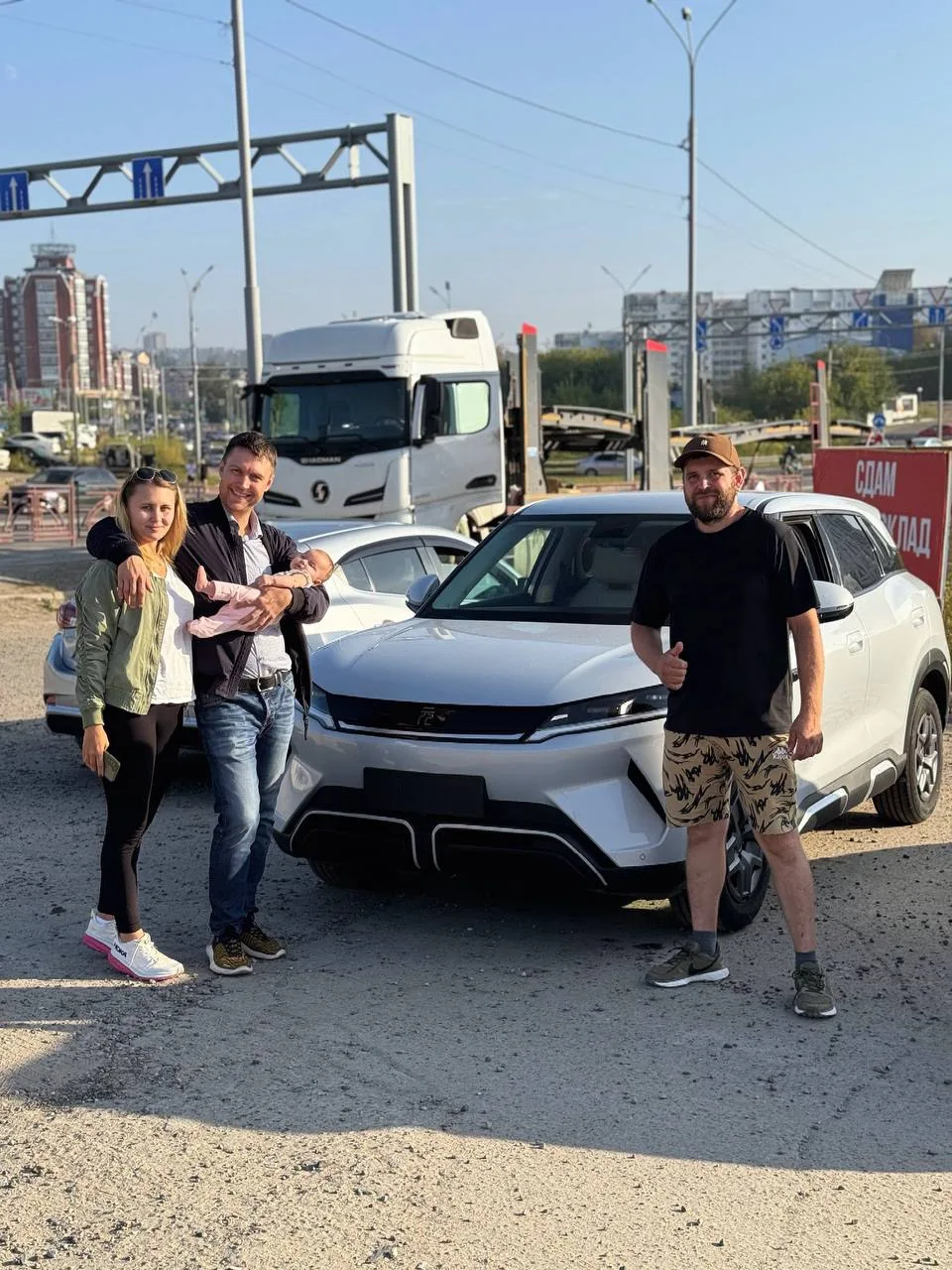 Встретили с автовоза: BYD Yuan UP 2024