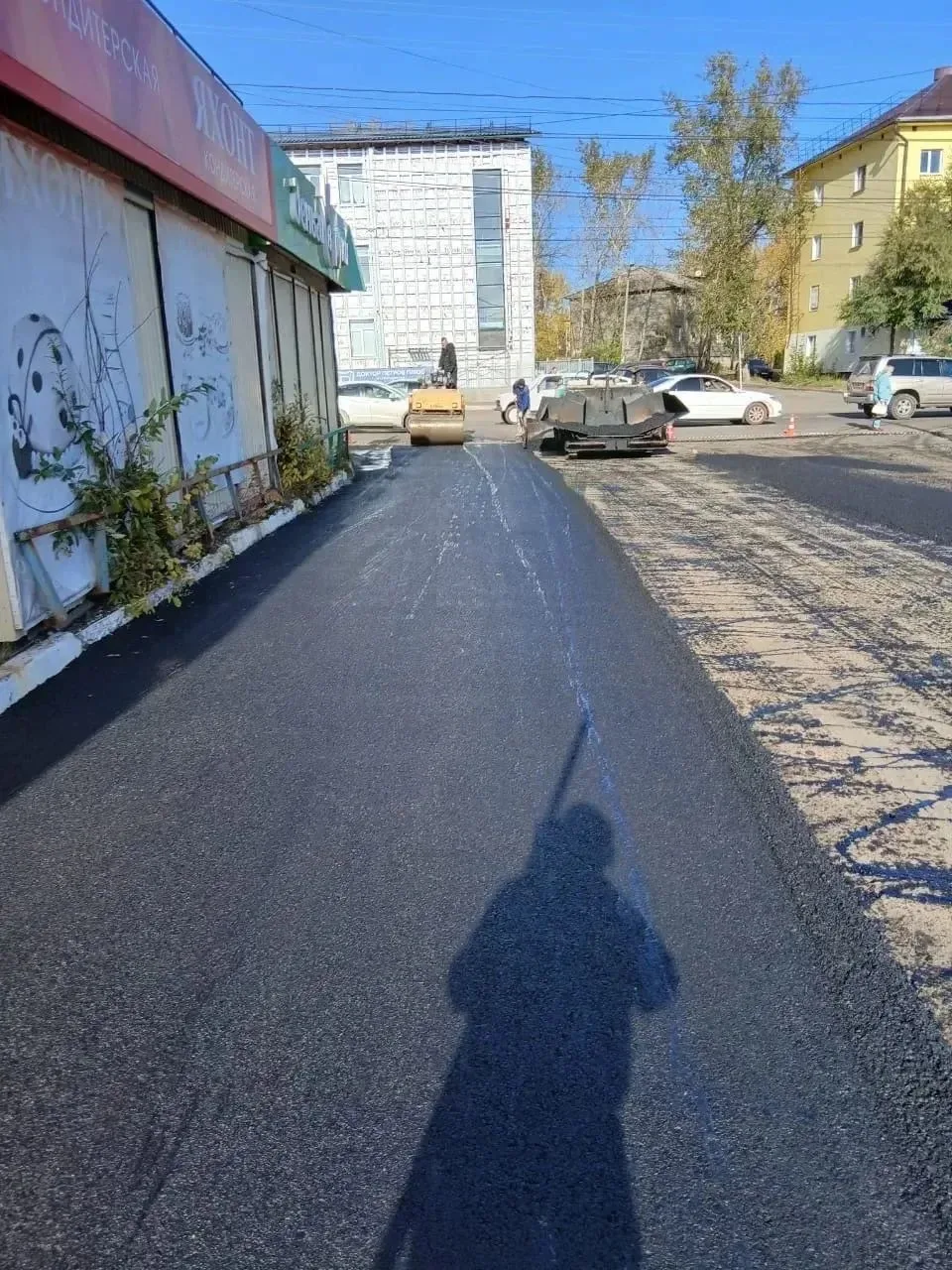 Ремонт дорог продолжается.