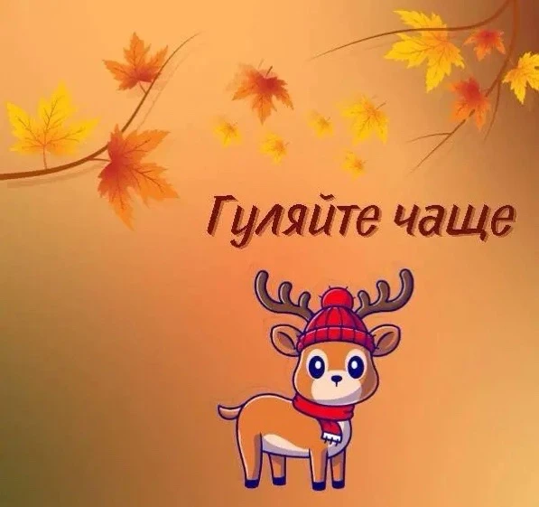 🔆 Гуляйте чаще