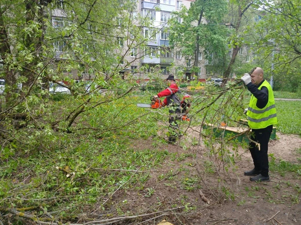 Почти 80 дворников дополнительно привлекла управляющая компания Люберец для уборки придомовых террит