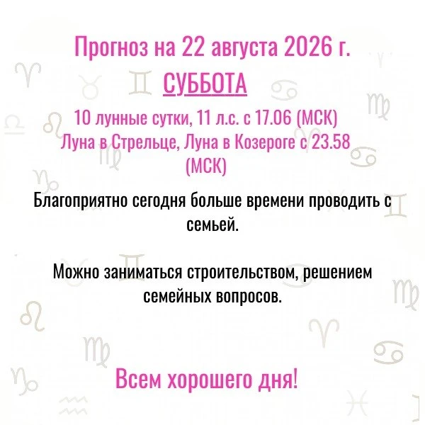 Прогноз на сегодня,