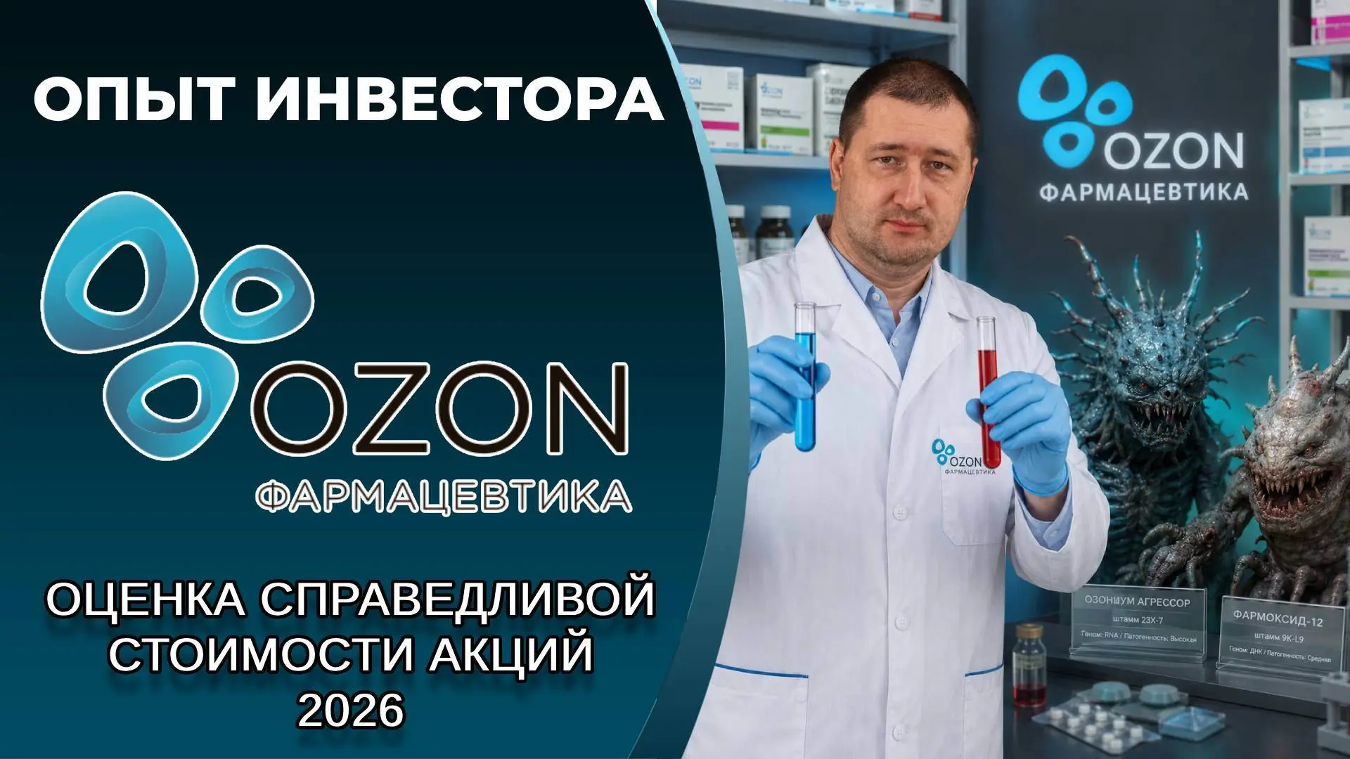 💊 Озон Фармацевтика (#OZPH): справедливая стоимость акций, дивиденды 2026