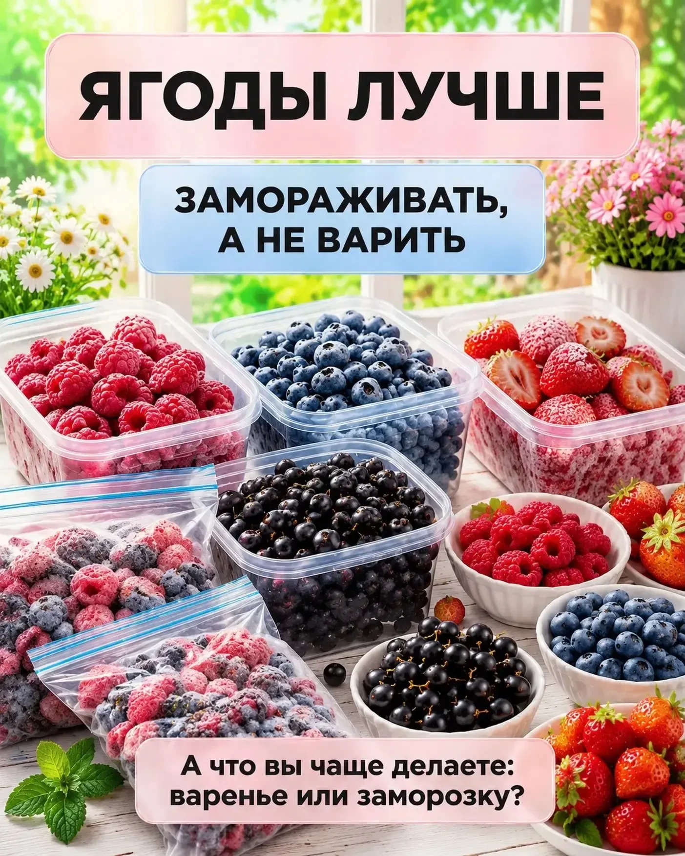 Секреты заморозки ягод!